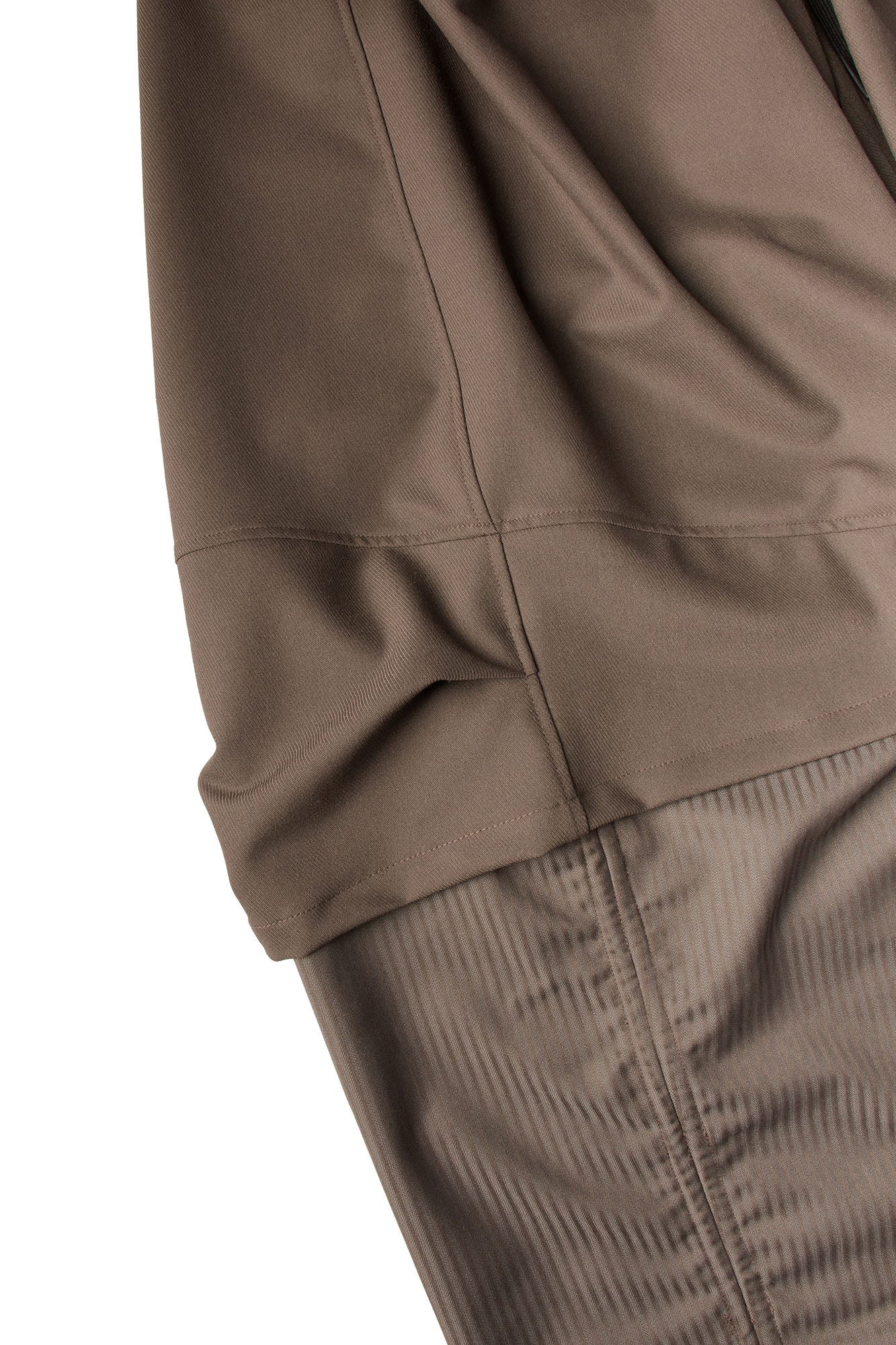RELABEL Faux Layered Oversized Pants Brown
