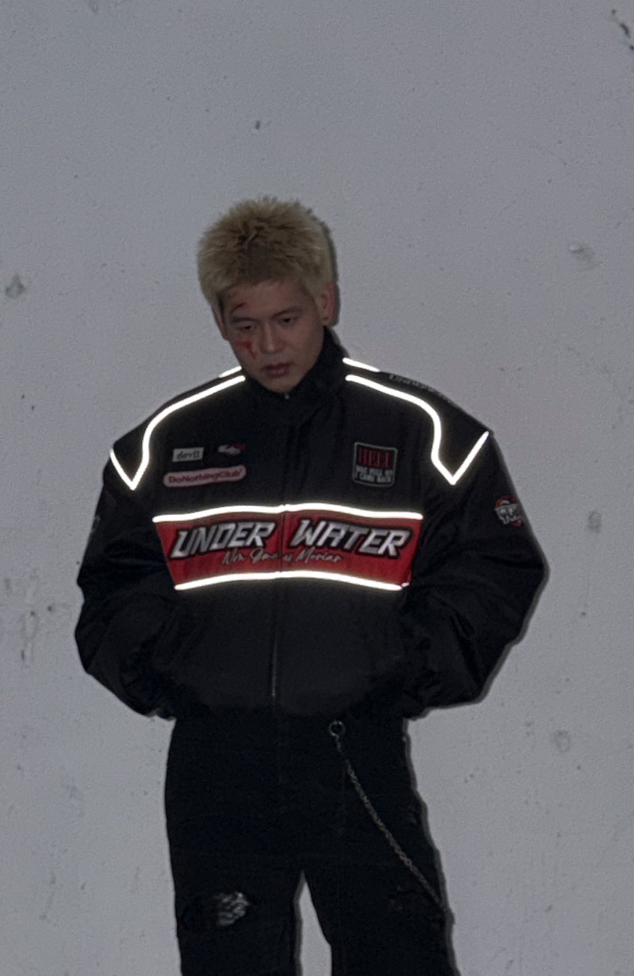 UNDERWATER Hell Racer Embroidered Padded Bomber