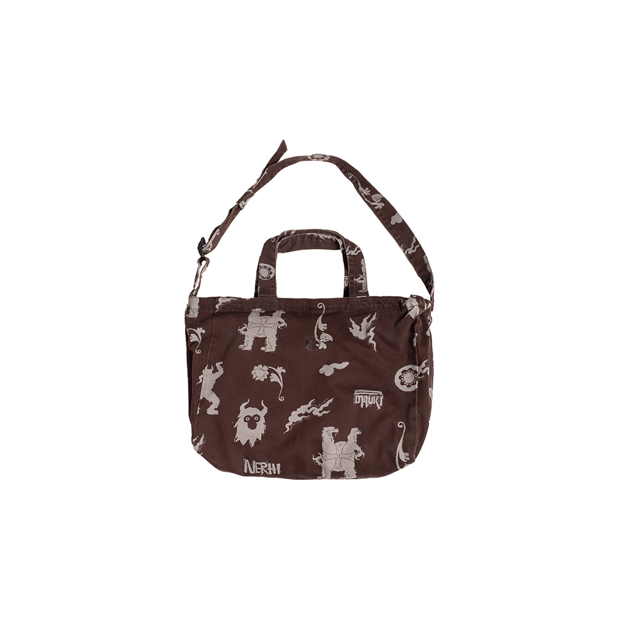 NERHI Tribal Totem Full-Print Shoulder Bag