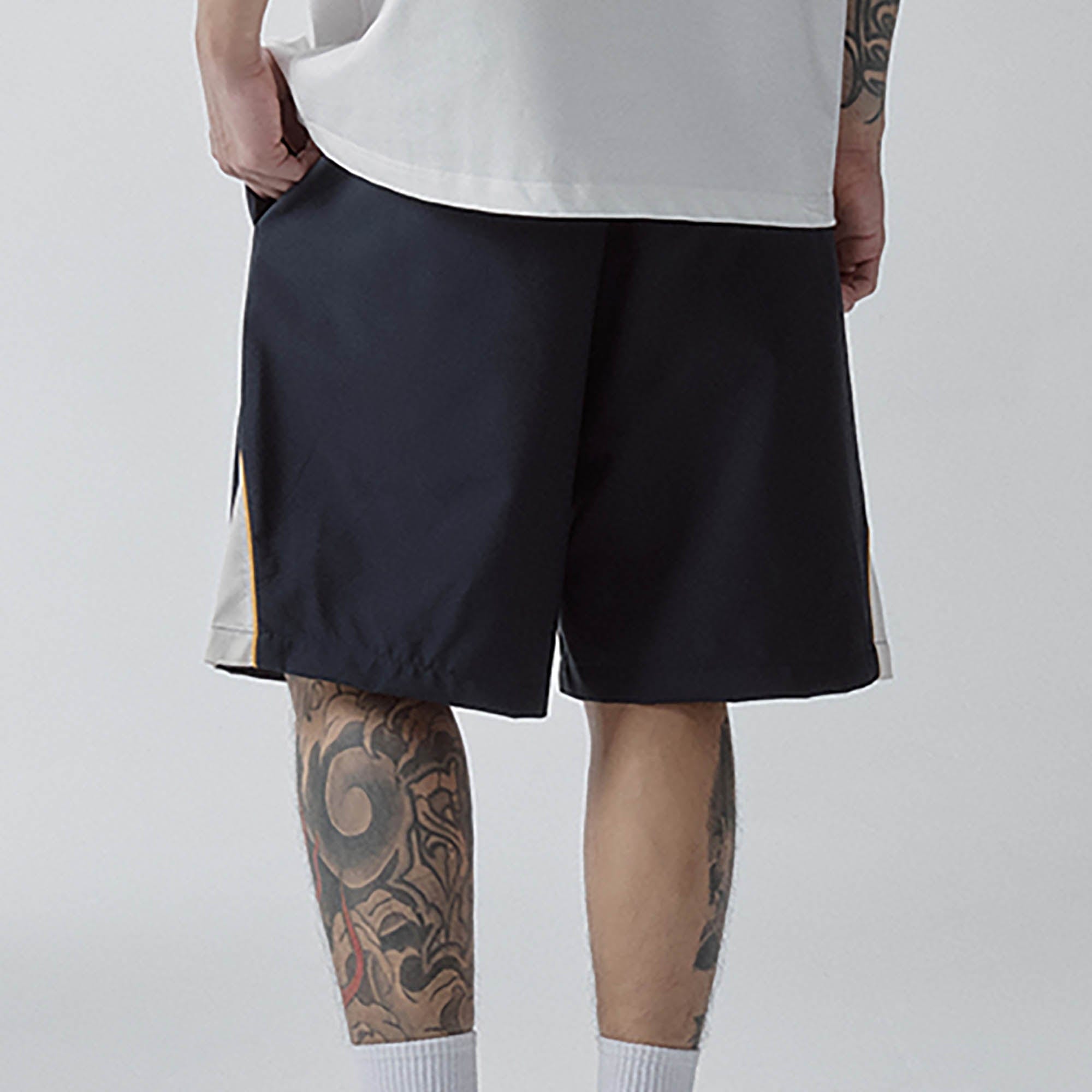 F2CE Curved Panel Embroidered Badge Shorts
