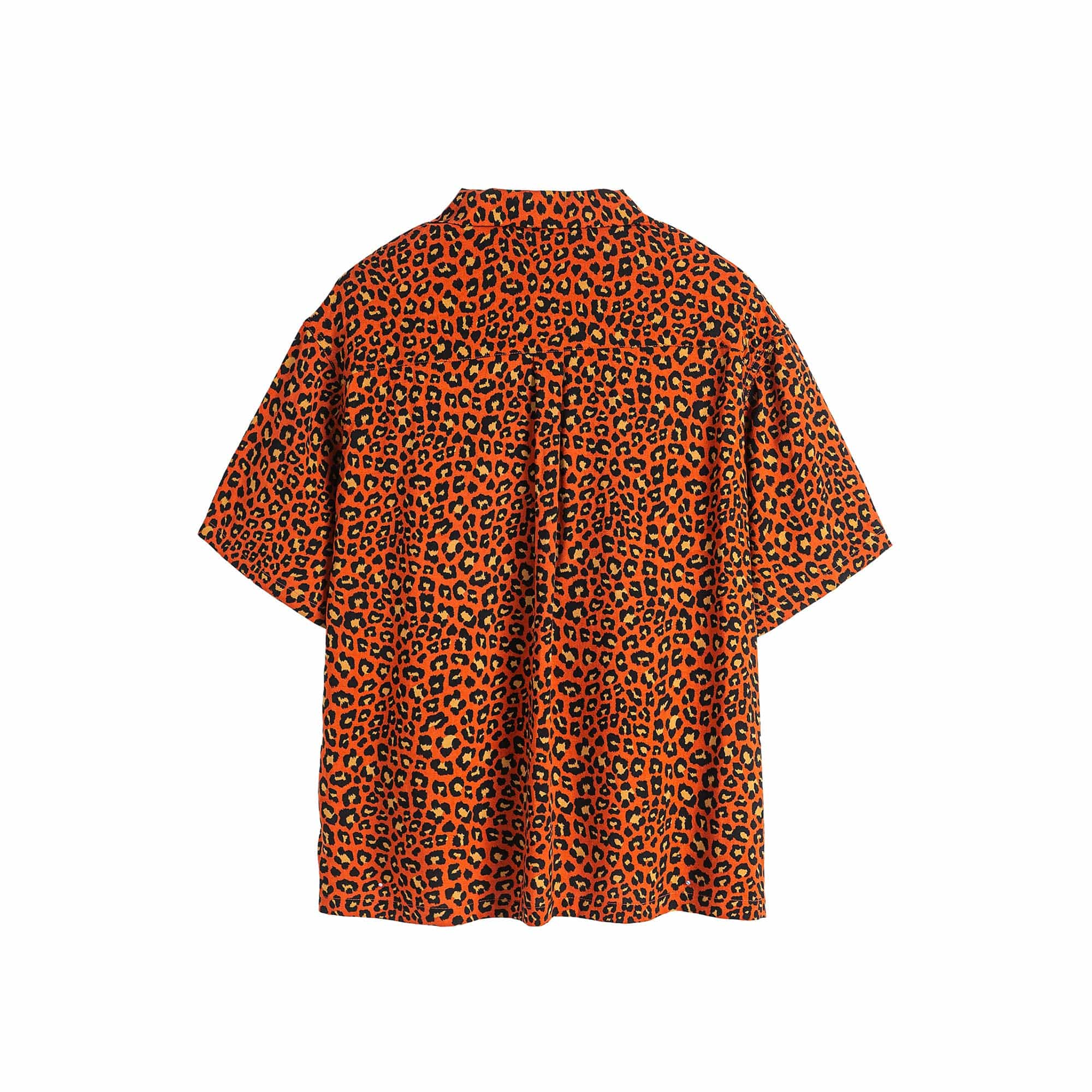 ME DA IGUAL Retro Leopard Full-Print Cuban Half Shirt, premium urban and streetwear designers apparel on PROJECTISR.com, ME DA IGUAL