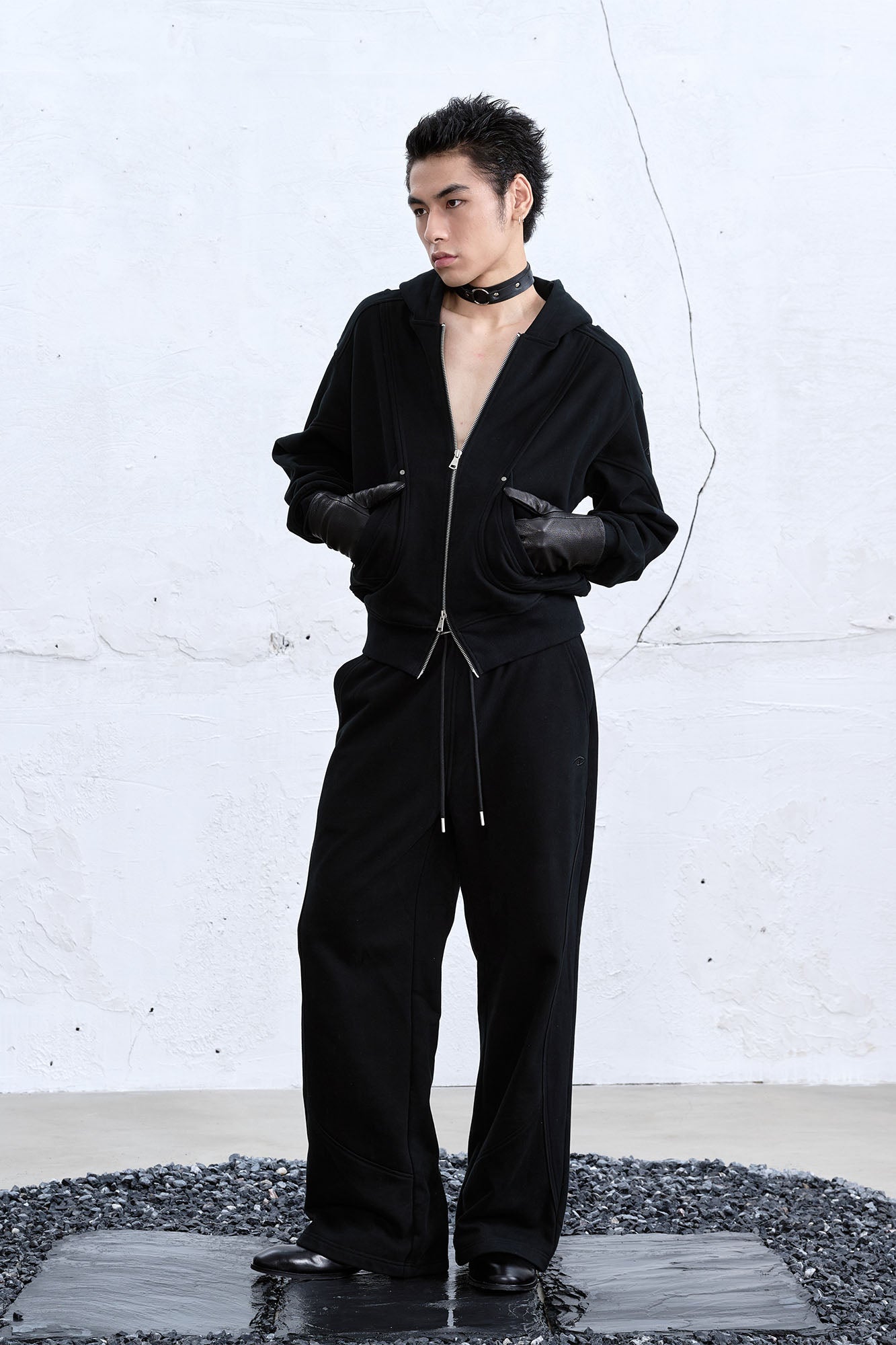 CATSSTAC Arc Panel Dual-Zip Hoodie, premium urban and streetwear designers apparel on PROJECTISR.com, CATSSTAC
