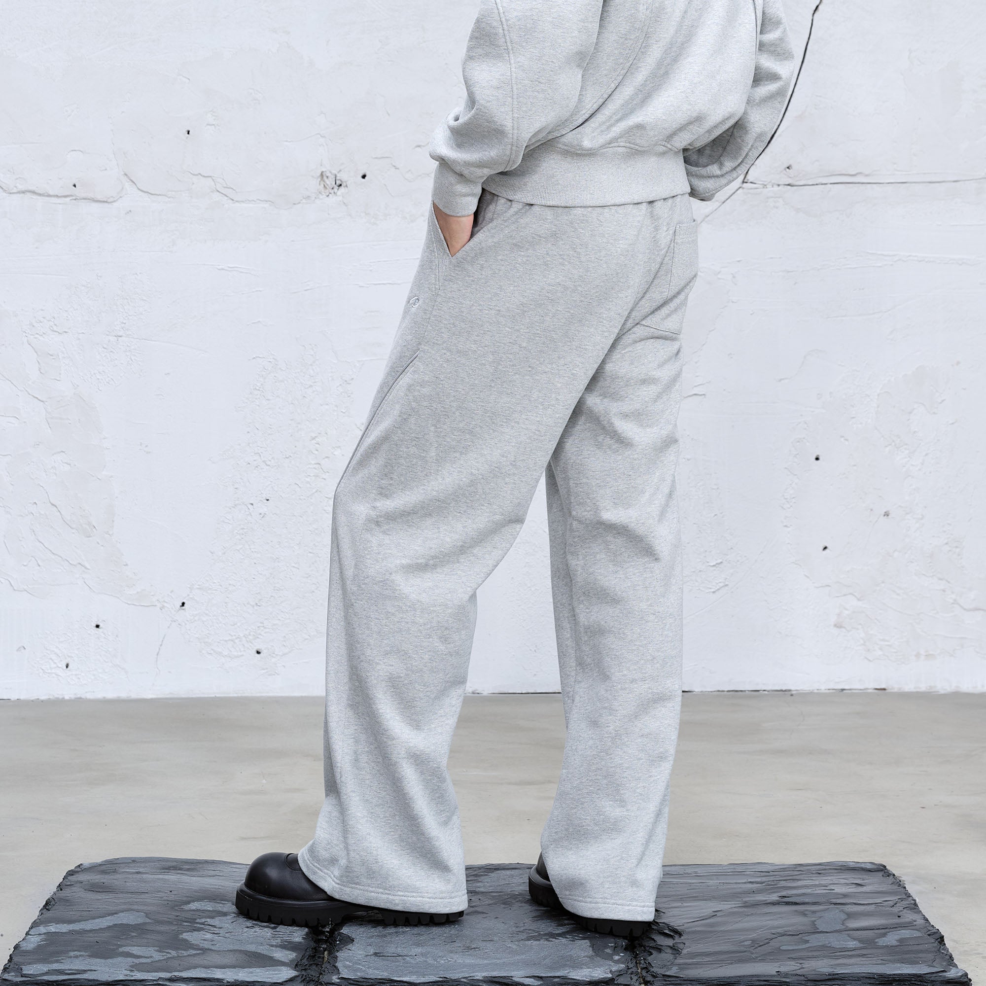 CATSSTAC Arc Spliced Seam Wide-Leg Sweatpants, premium urban and streetwear designers apparel on PROJECTISR.com, CATSSTAC