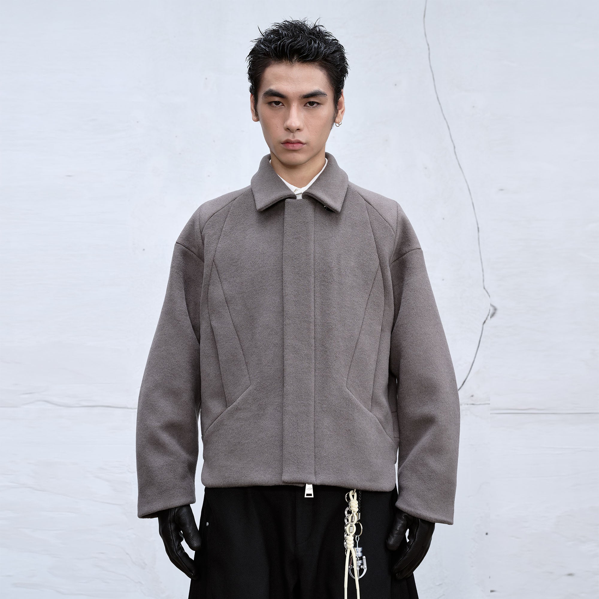 CATSSTAC Essential Panel Wool-Blend Jacket, premium urban and streetwear designers apparel on PROJECTISR.com, CATSSTAC