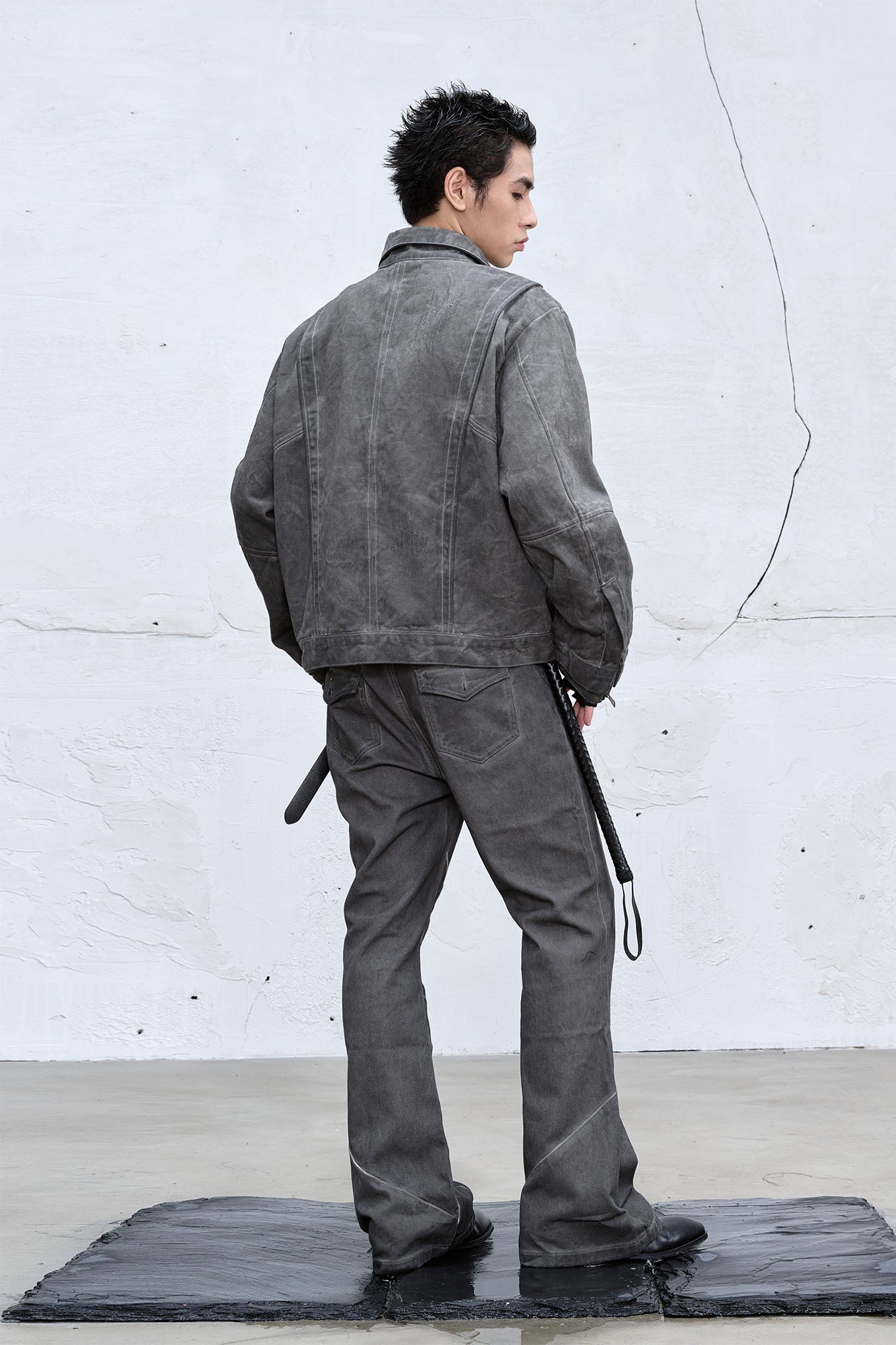 CATSSTAC Wash Faded Utility Jacket, premium urban and streetwear designers apparel on PROJECTISR.com, CATSSTAC