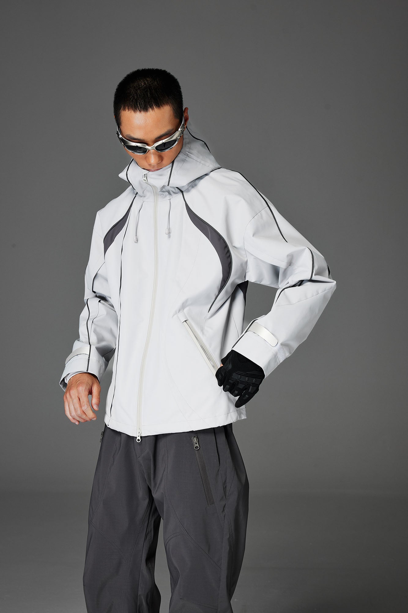 CATSSTAC Stormline Contrast Panel Zip Jacket, premium urban and streetwear designers apparel on PROJECTISR.com, CATSSTAC