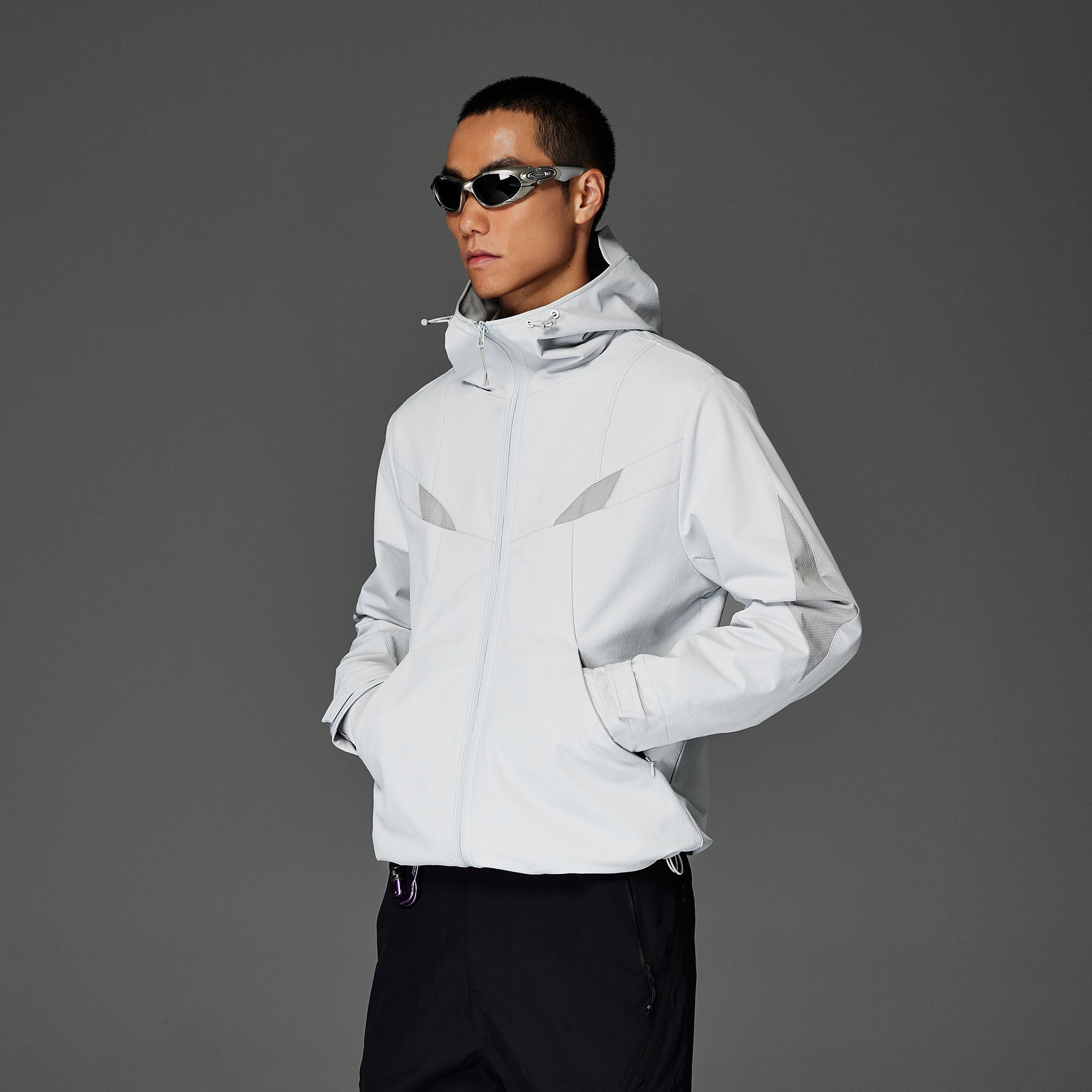 CATSSTAC Tech Structured Panel Softshell Hooded Jacket, premium urban and streetwear designers apparel on PROJECTISR.com, CATSSTAC