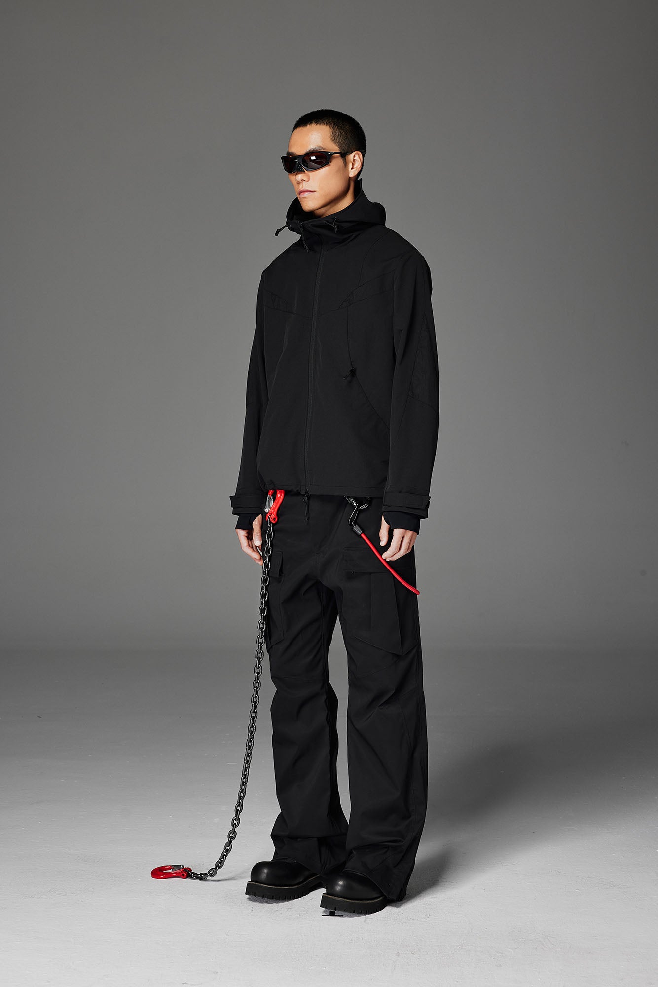 CATSSTAC Tech Structured Panel Softshell Hooded Jacket, premium urban and streetwear designers apparel on PROJECTISR.com, CATSSTAC