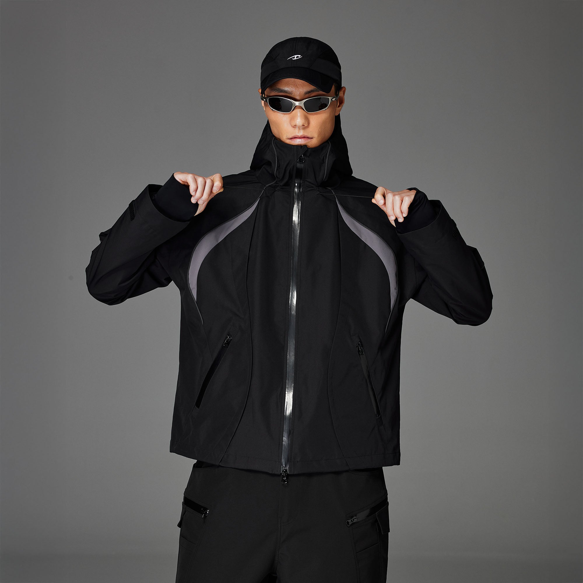 CATSSTAC Stormline Contrast Panel Zip Jacket, premium urban and streetwear designers apparel on PROJECTISR.com, CATSSTAC
