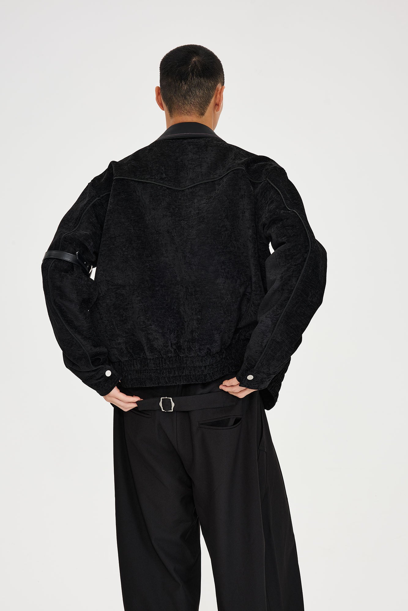 CATSSTAC Embroidered Collar Stitch Jacket, premium urban and streetwear designers apparel on PROJECTISR.com, CATSSTAC