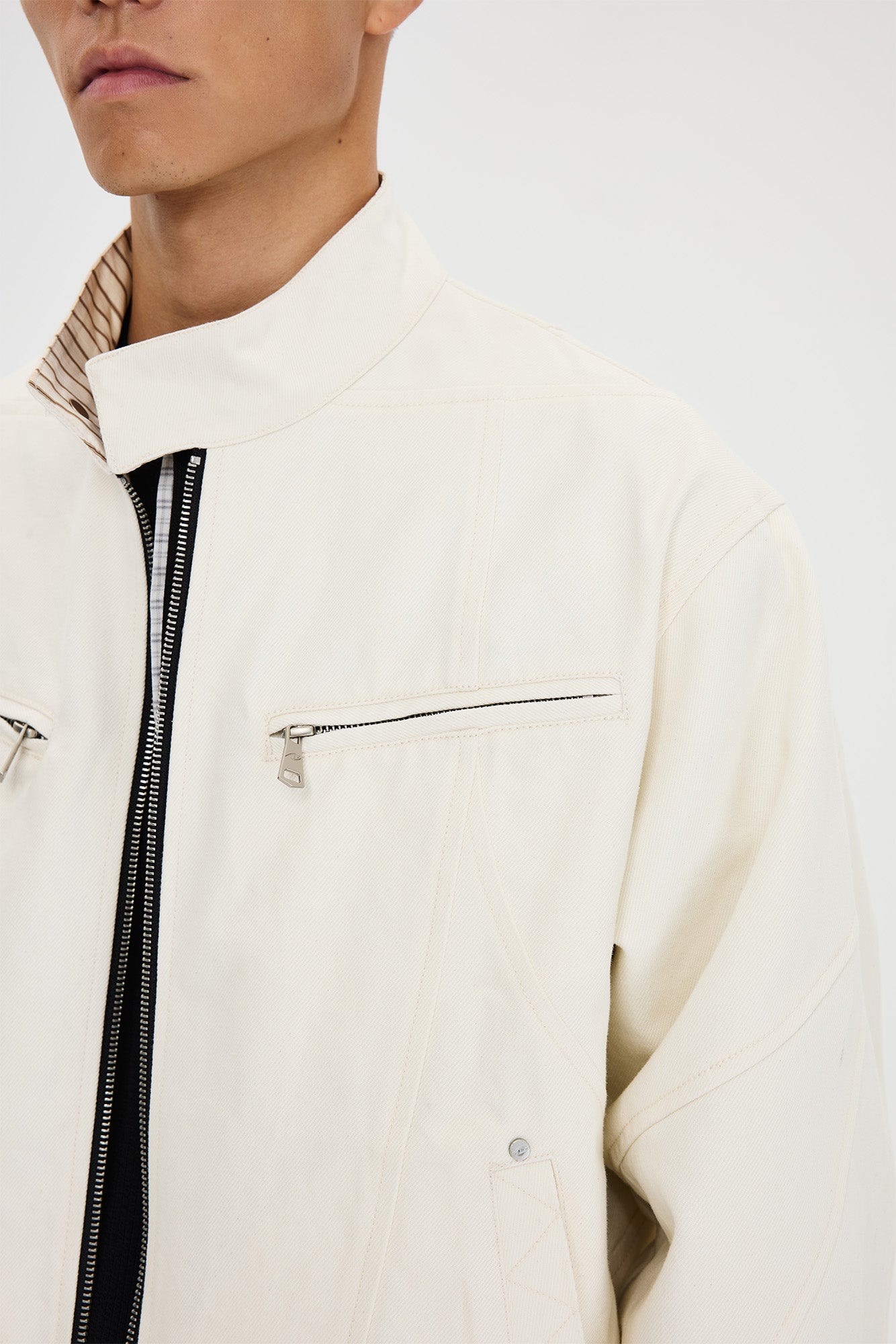 CATSSTAC Essential Harrington Raw Denim Jacket, premium urban and streetwear designers apparel on PROJECTISR.com, CATSSTAC