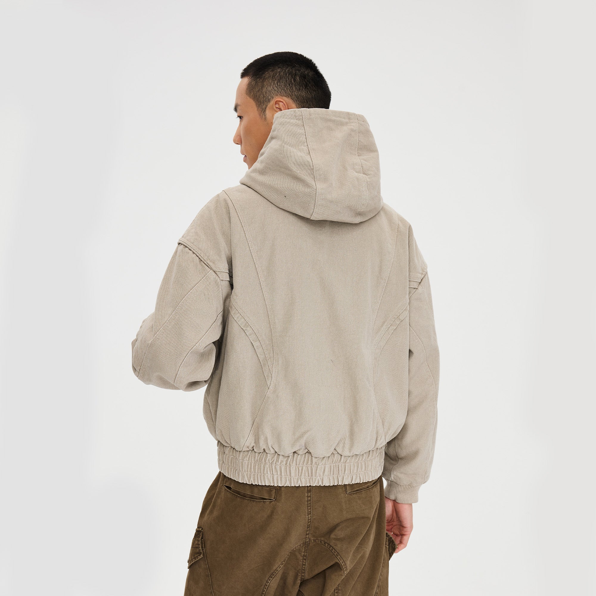 CATSSTAC Structured Panel Studded Hooded Jacket, premium urban and streetwear designers apparel on PROJECTISR.com, CATSSTAC
