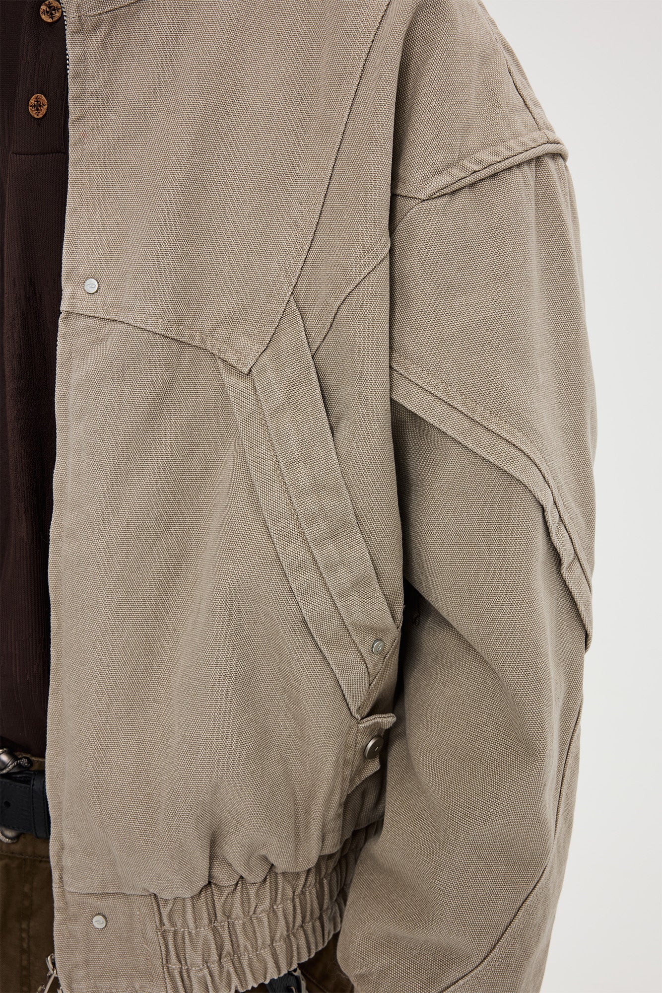 CATSSTAC Structured Panel Studded Hooded Jacket, premium urban and streetwear designers apparel on PROJECTISR.com, CATSSTAC