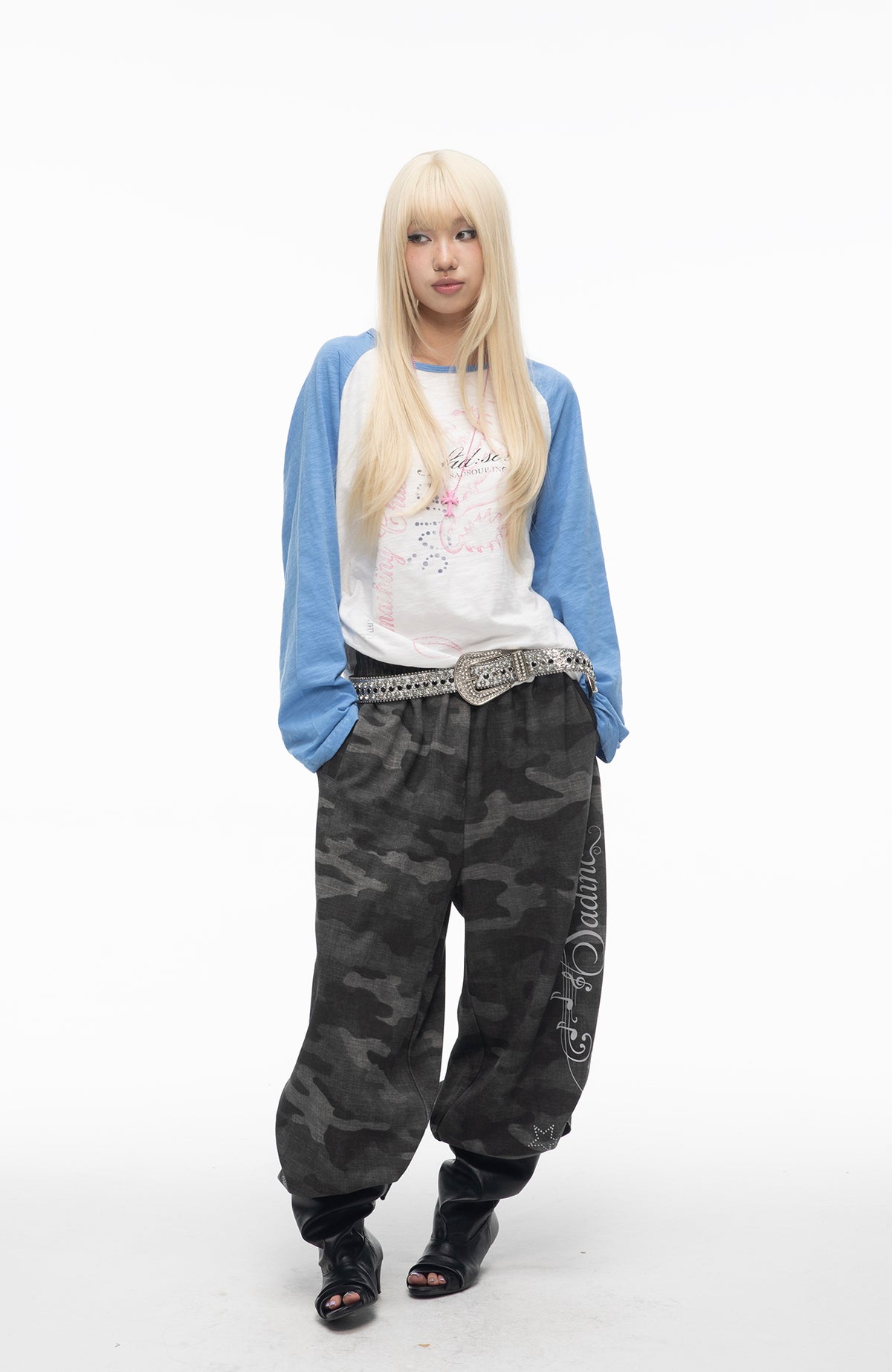 SADSOUP Retro Camo Baggy Sweatpants