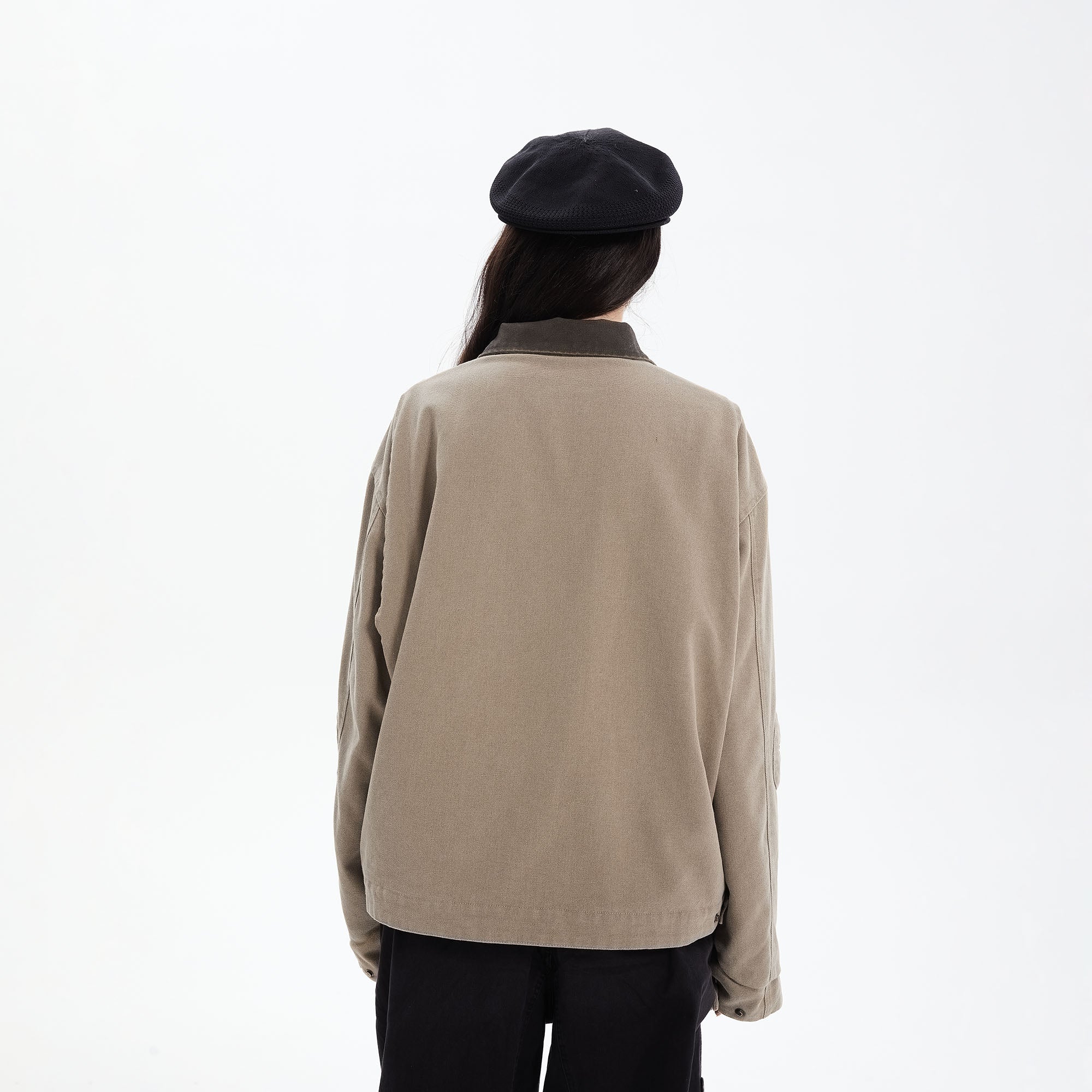 ERROR CODE ROBOT Contrast Collar Workwear Jacket, premium urban and streetwear designers apparel on PROJECTISR.com, ERROR CODE ROBOT