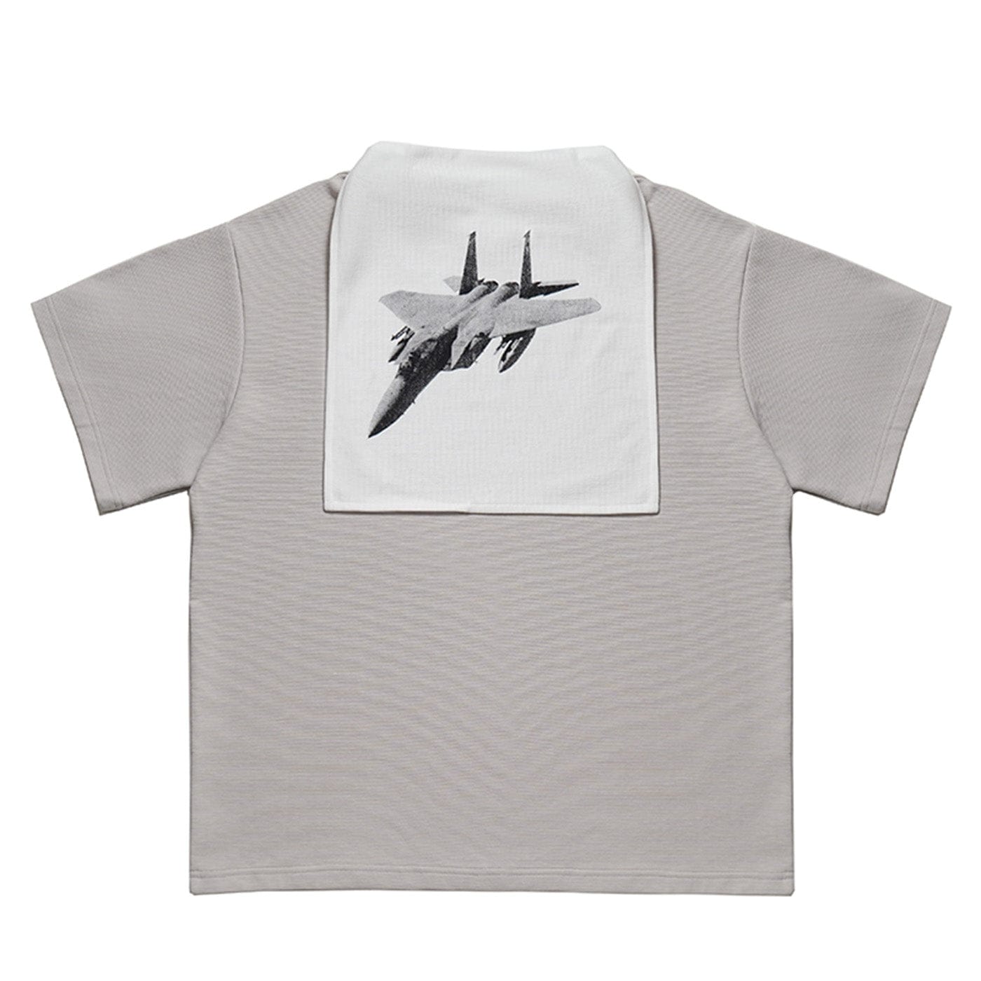 MIICHOUS Fighter Jet Shawl Collar T-Shirt