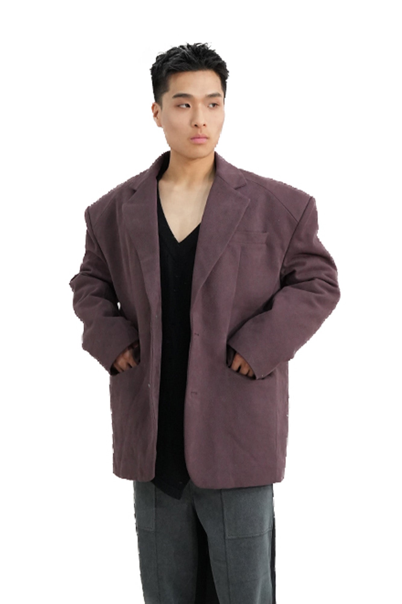 VANN VALRENCE Essential Padded Boxy Blazer