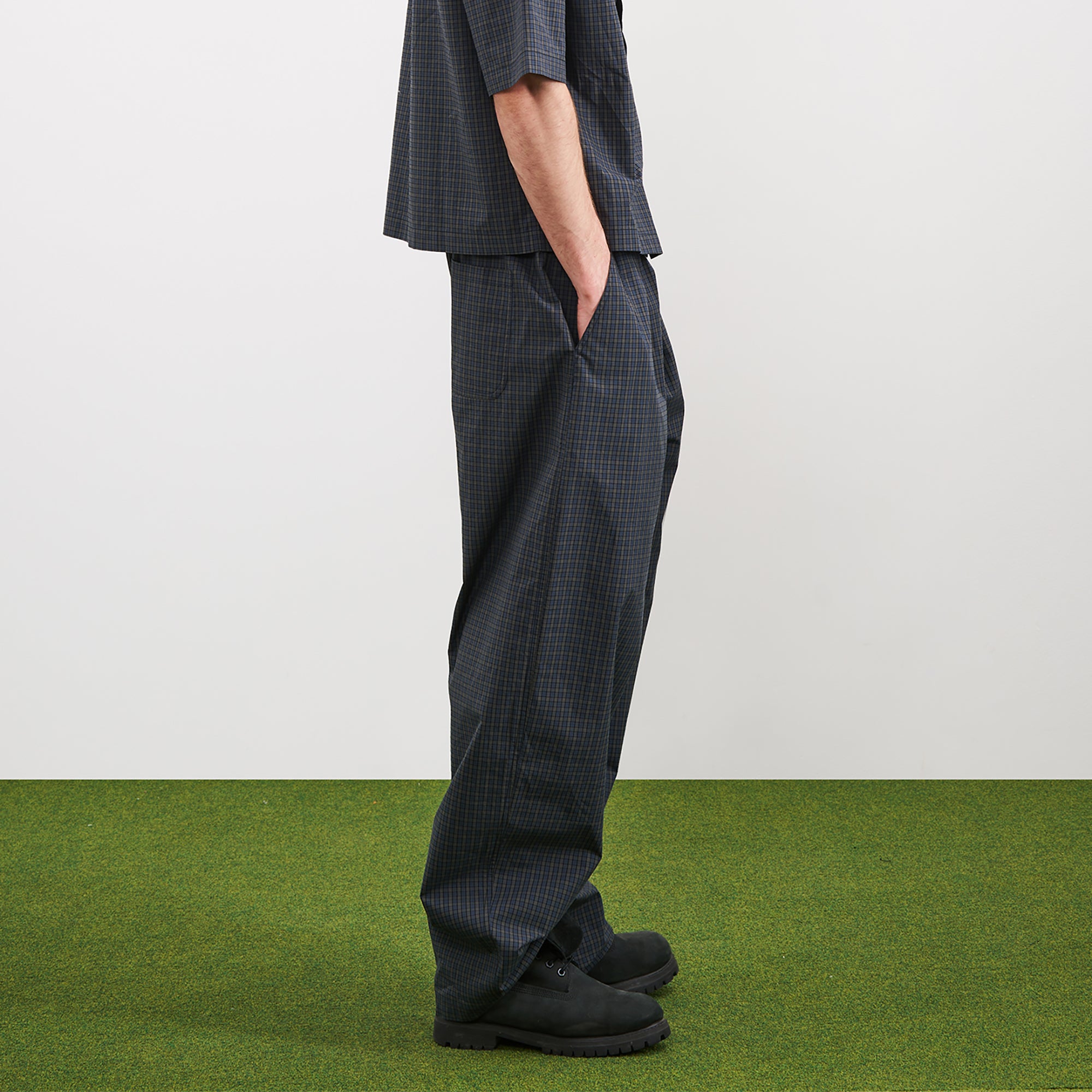 PMW Retro Plaid Drawstring Pants, premium urban and streetwear designers apparel on PROJECTISR.com, PMW
