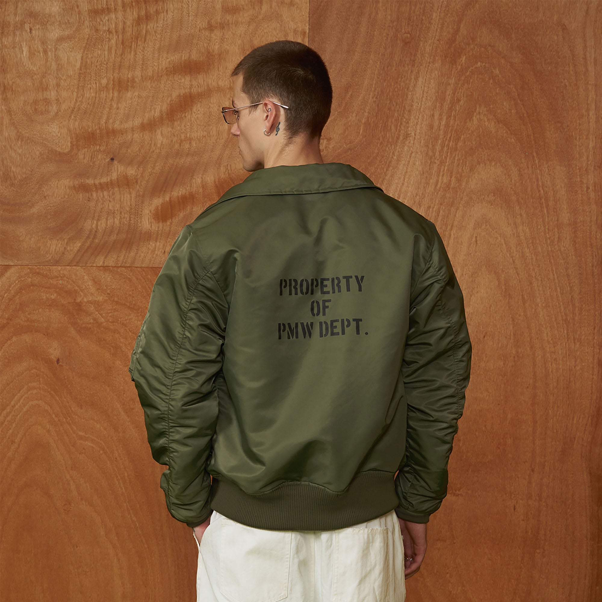 PMW Classic Ruched Insulated Bomber Jacket, premium urban and streetwear designers apparel on PROJECTISR.com, PMW