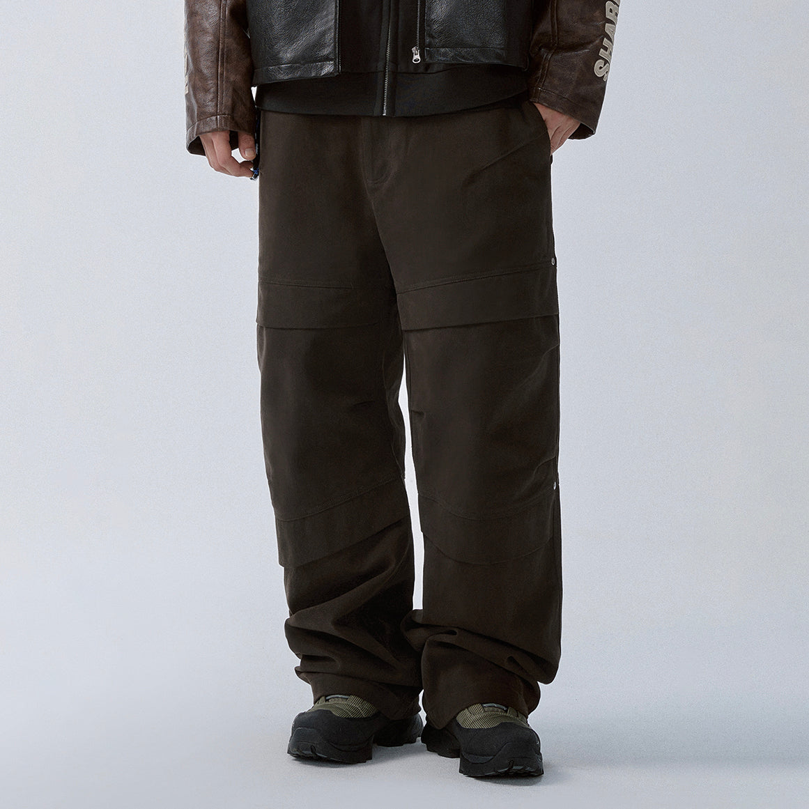 F2CE Destructured Pleated-knee Cargo Pants