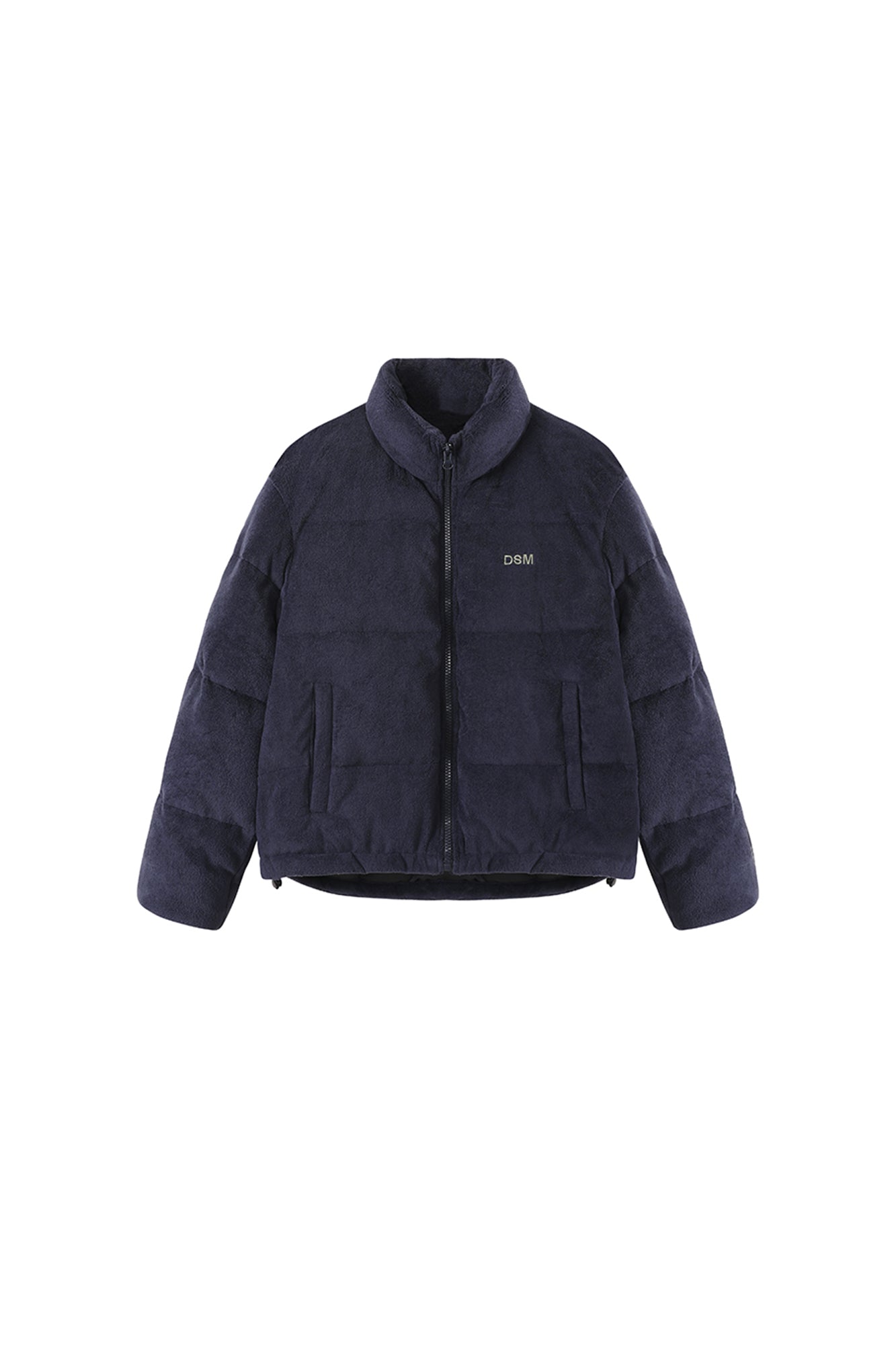 DONSMOKE Quilted Embroidered Slogan Jacket