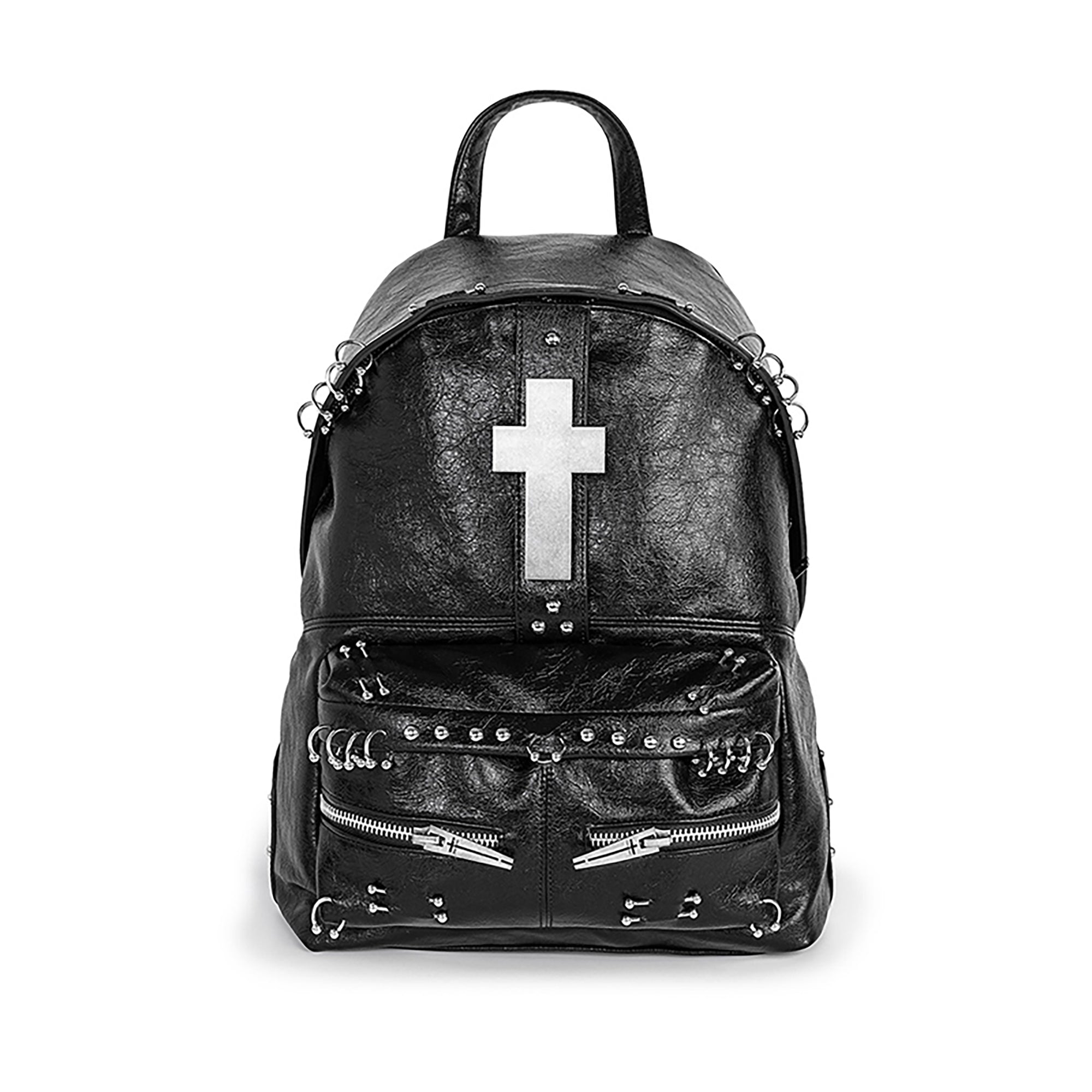 REBEL WAVE Gothic Cross Studded Backpack