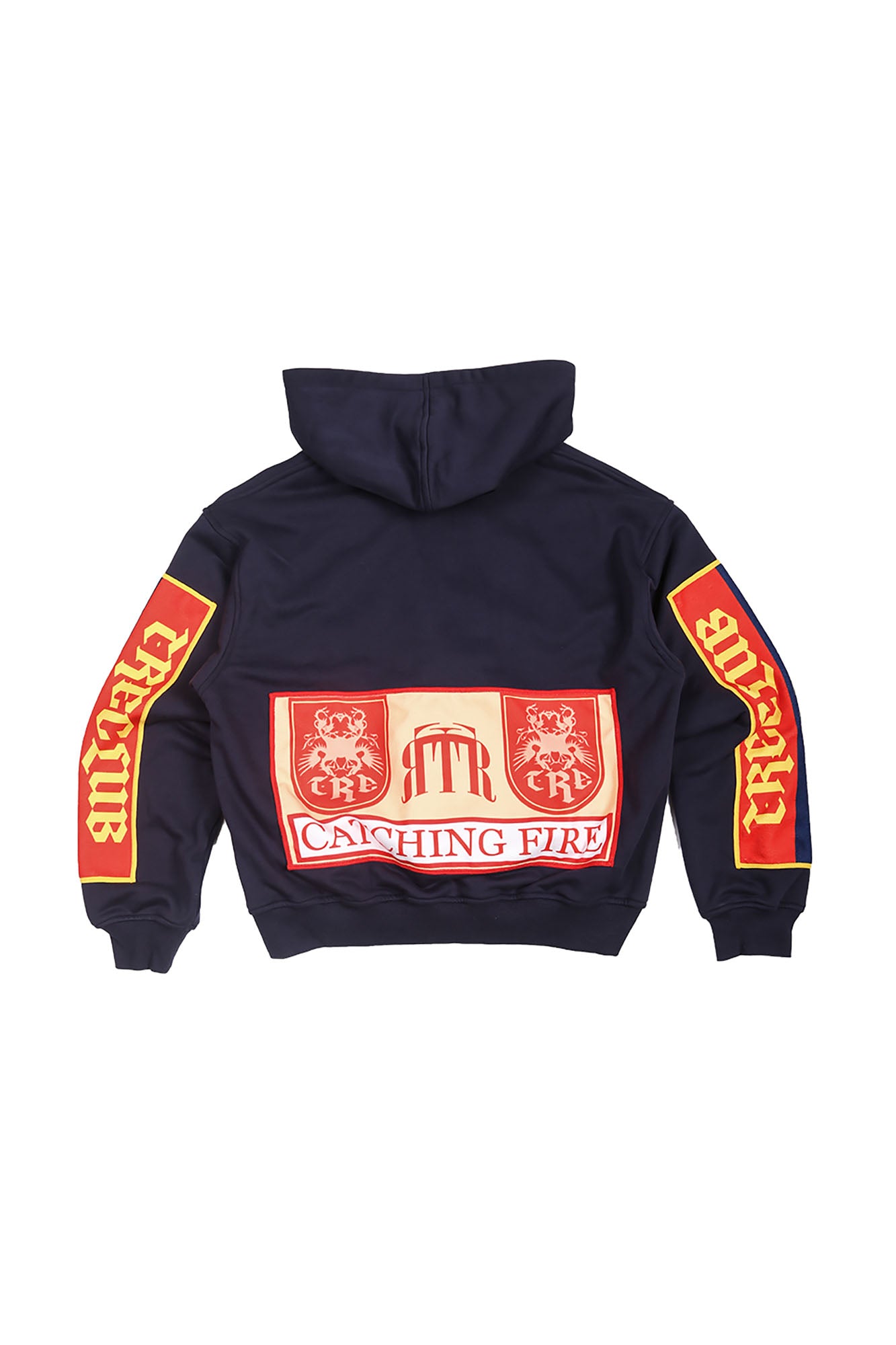 TRECLUB Graphic Patch Zip-Up Hoodie