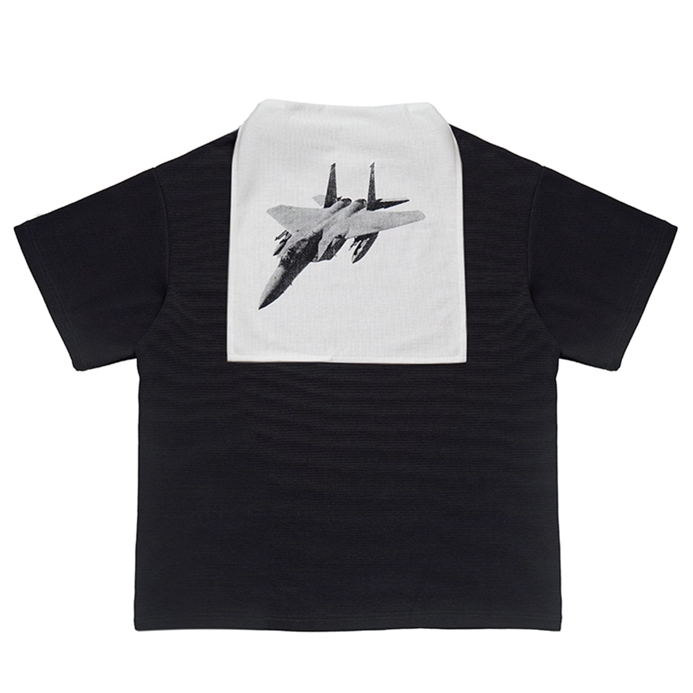 MIICHOUS Fighter Jet Shawl Collar T-Shirt