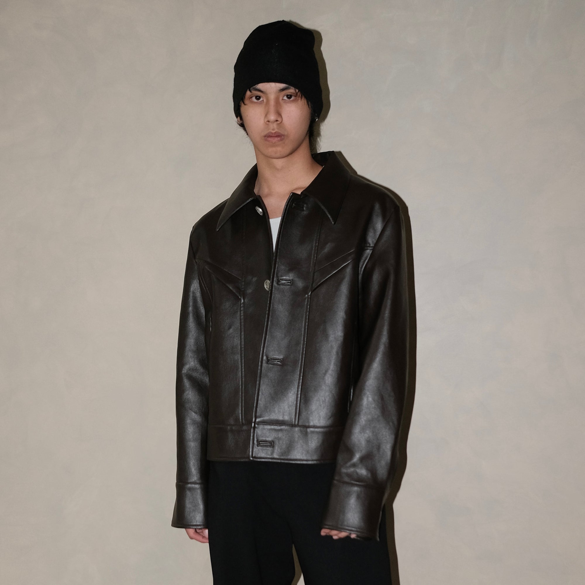 IN EXISTENCE Essential Paneled PU Jacket