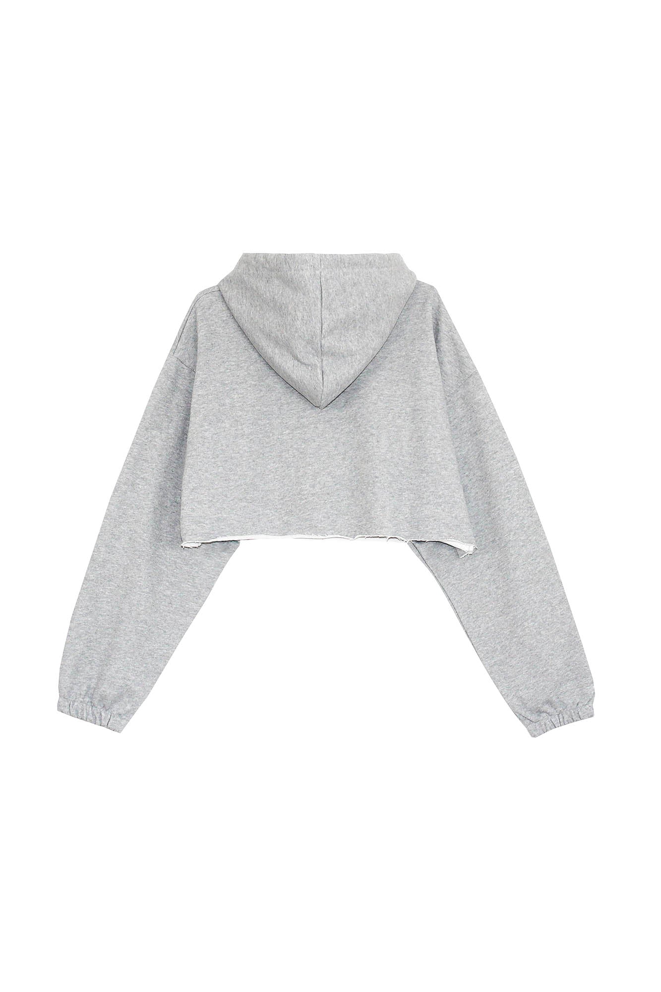 CLP American Flag Raw-Edge Cropped Hoodie