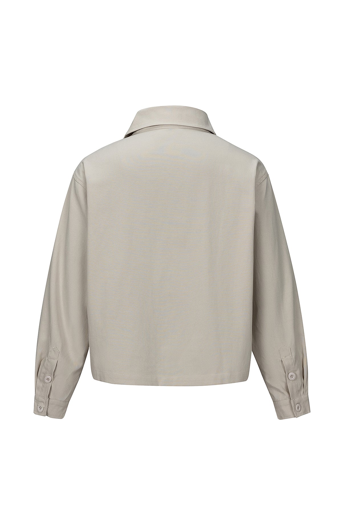 BOTANICA Deconstructed Asymmetric Placket Long-Sleeve Shirt