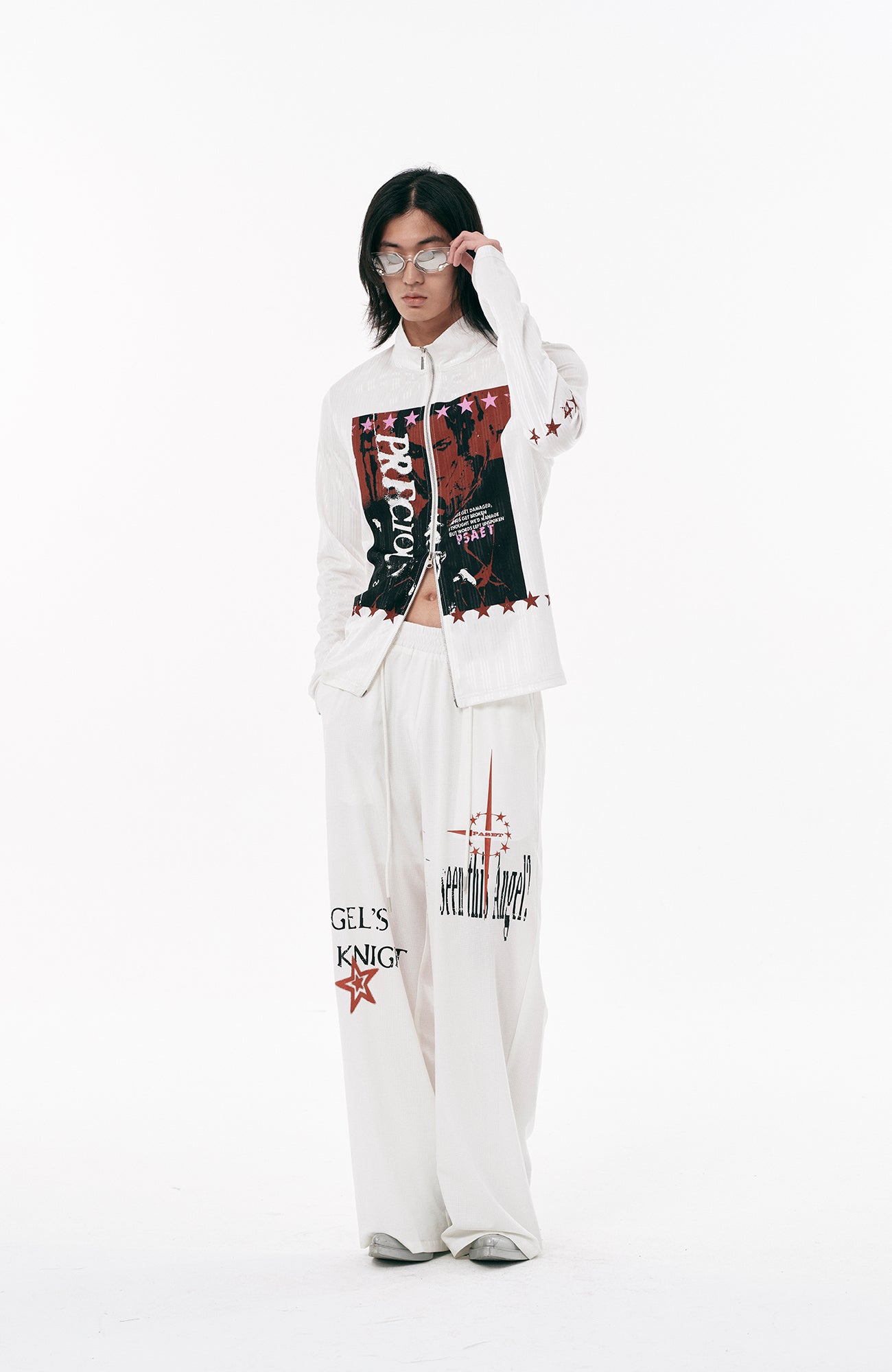 PASET Graphic Portrait Zip-Up Jacket