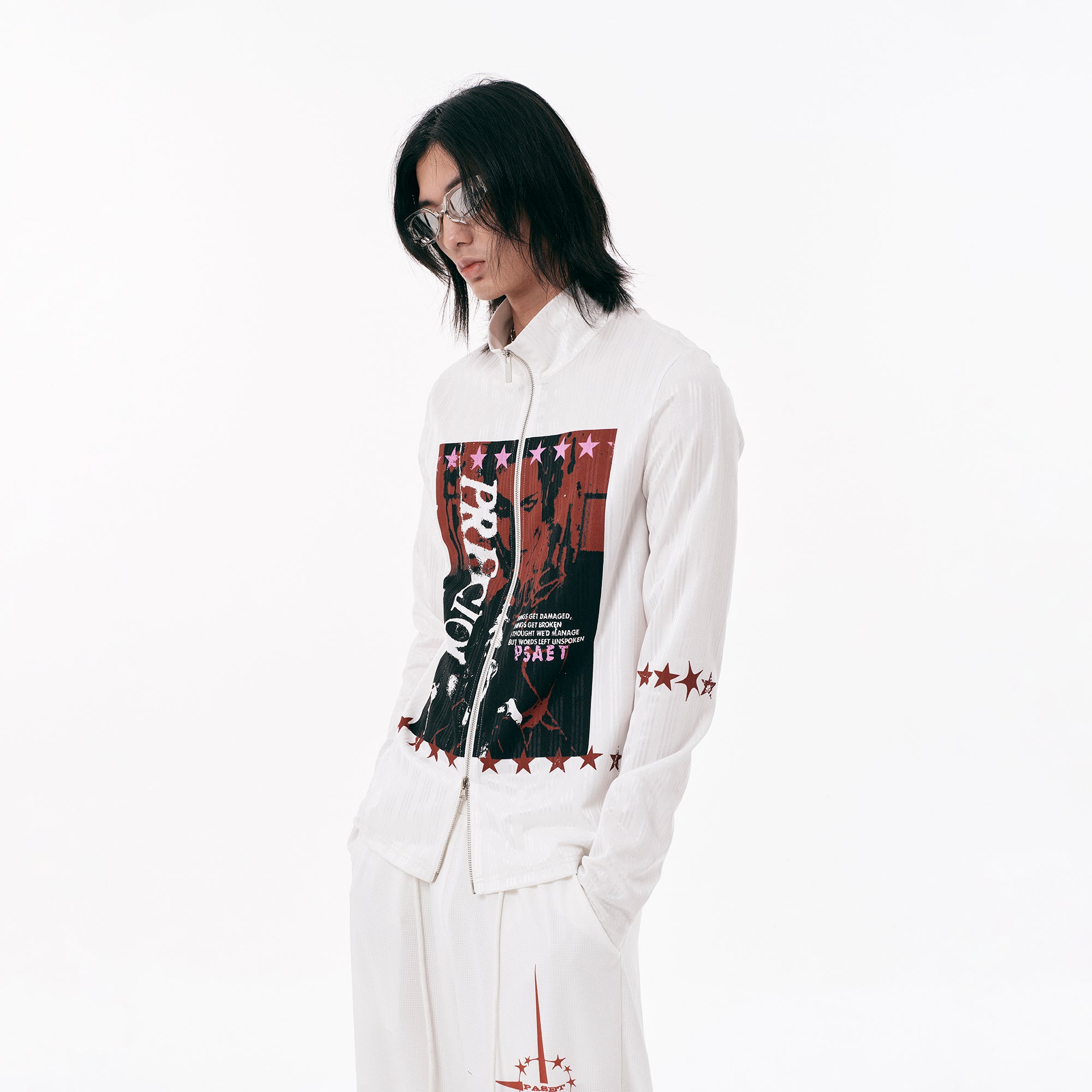 PASET Graphic Portrait Zip-Up Jacket