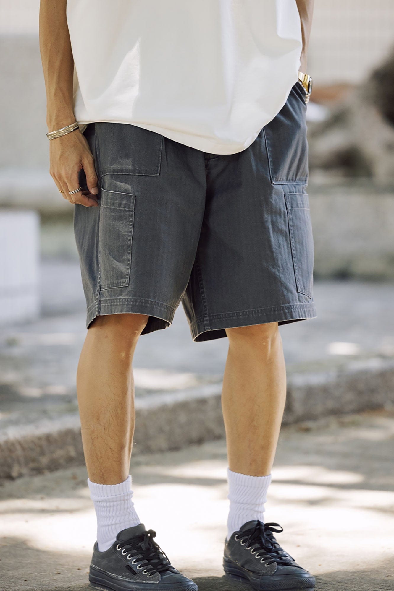 BANANA CLUB Multi-Pocket Utility Shorts