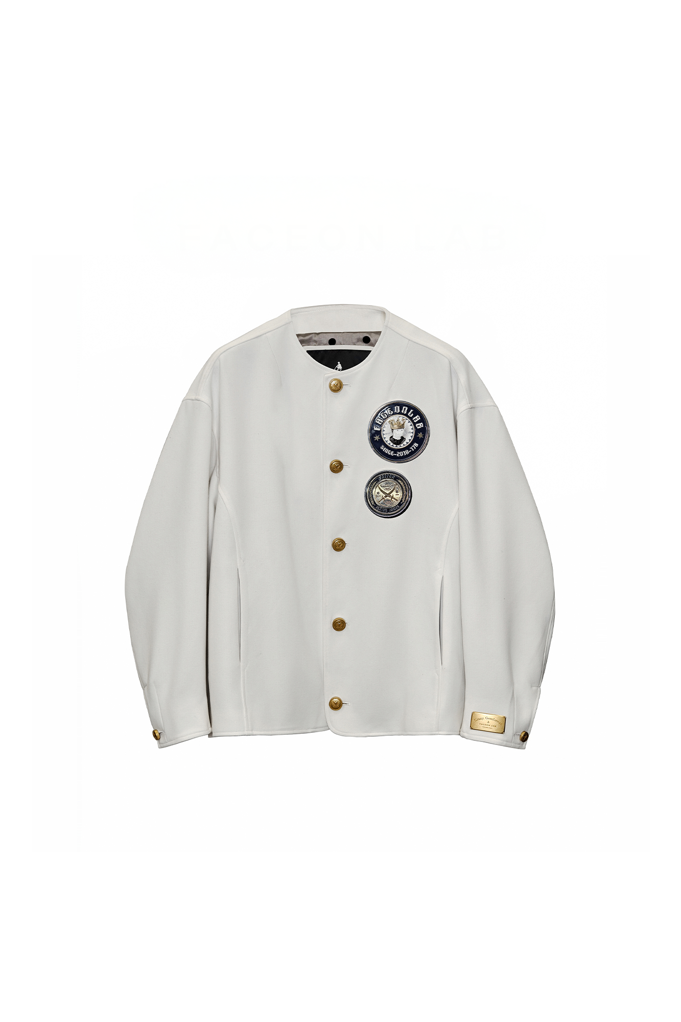 FACEONLAB Essential Badge Crewneck Jacket