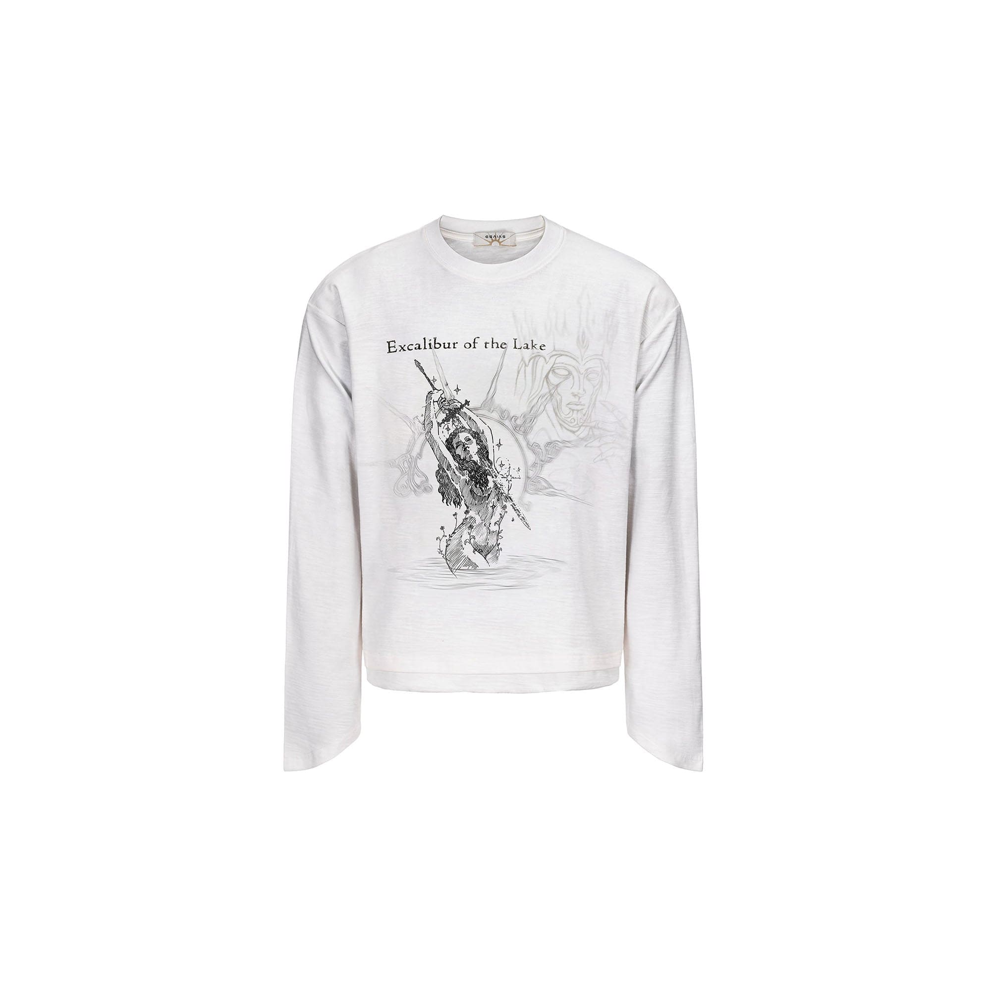 ESAIAS Excalibur Graphic Tapered Cuff Long-Sleeve Tee, premium urban and streetwear designers apparel on PROJECTISR.com, ESAIAS