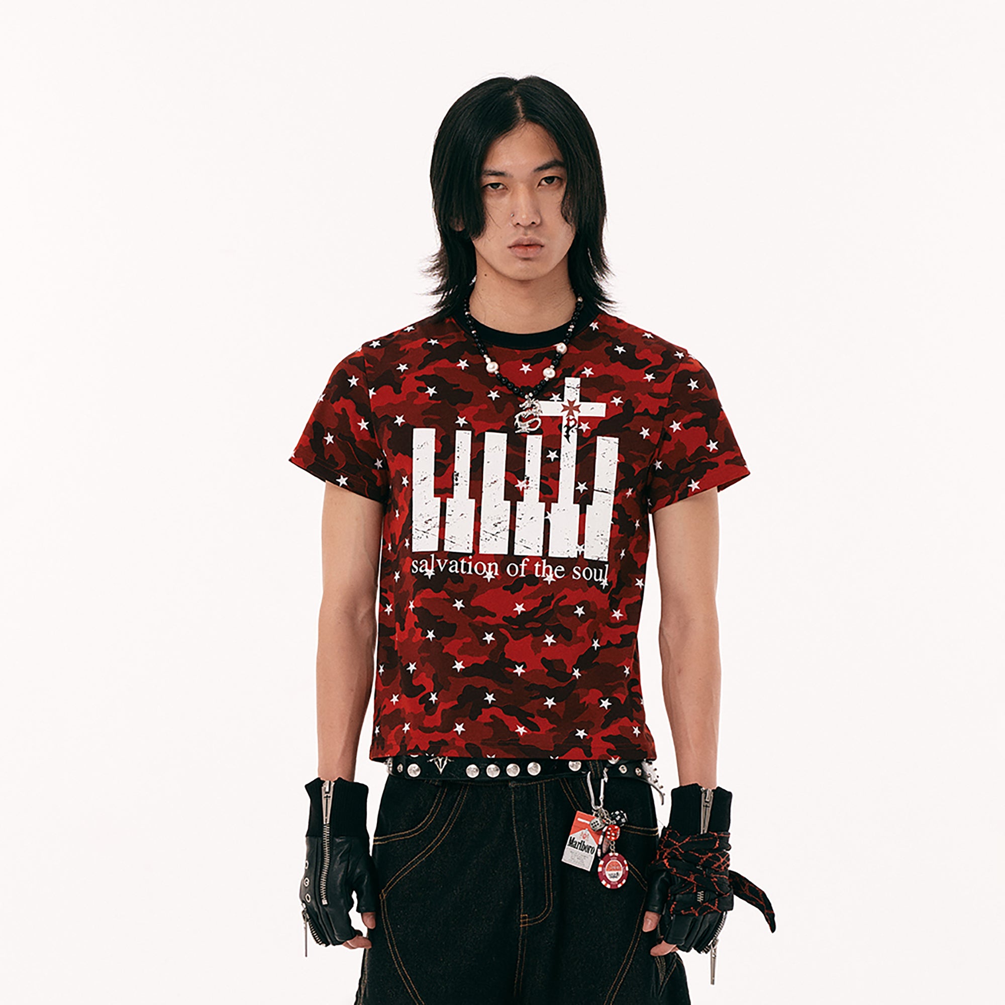 PASET Star Camo Cross Graphic Tee