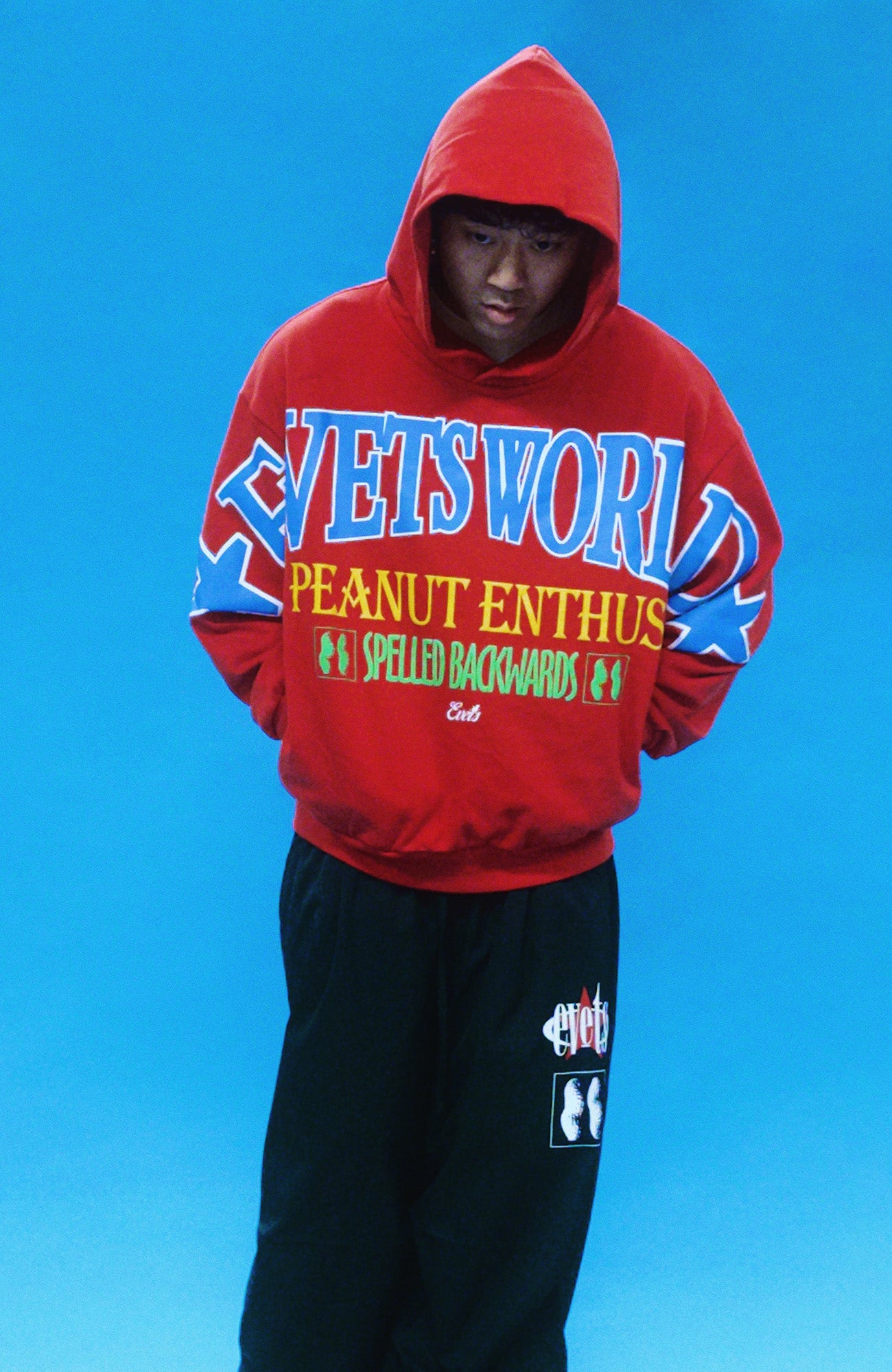 EVETS Foam Print Graphic Hoodie, premium urban and streetwear designers apparel on PROJECTISR.com, EVETS
