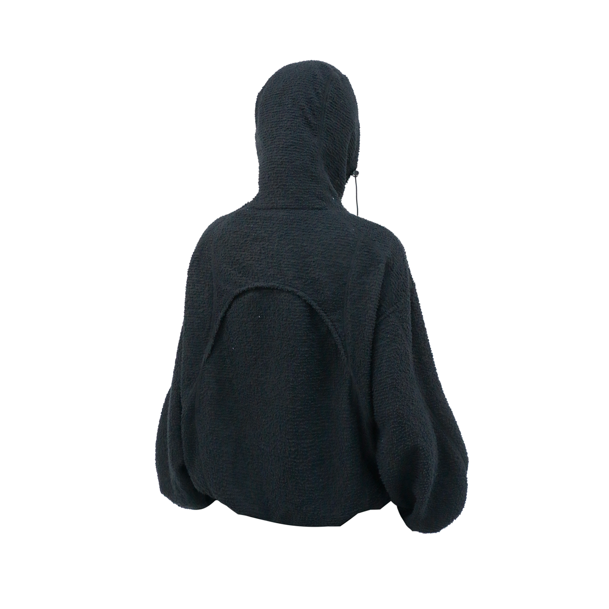 RELABEL Deconstructed Spliced Fleece Hooded Jacket