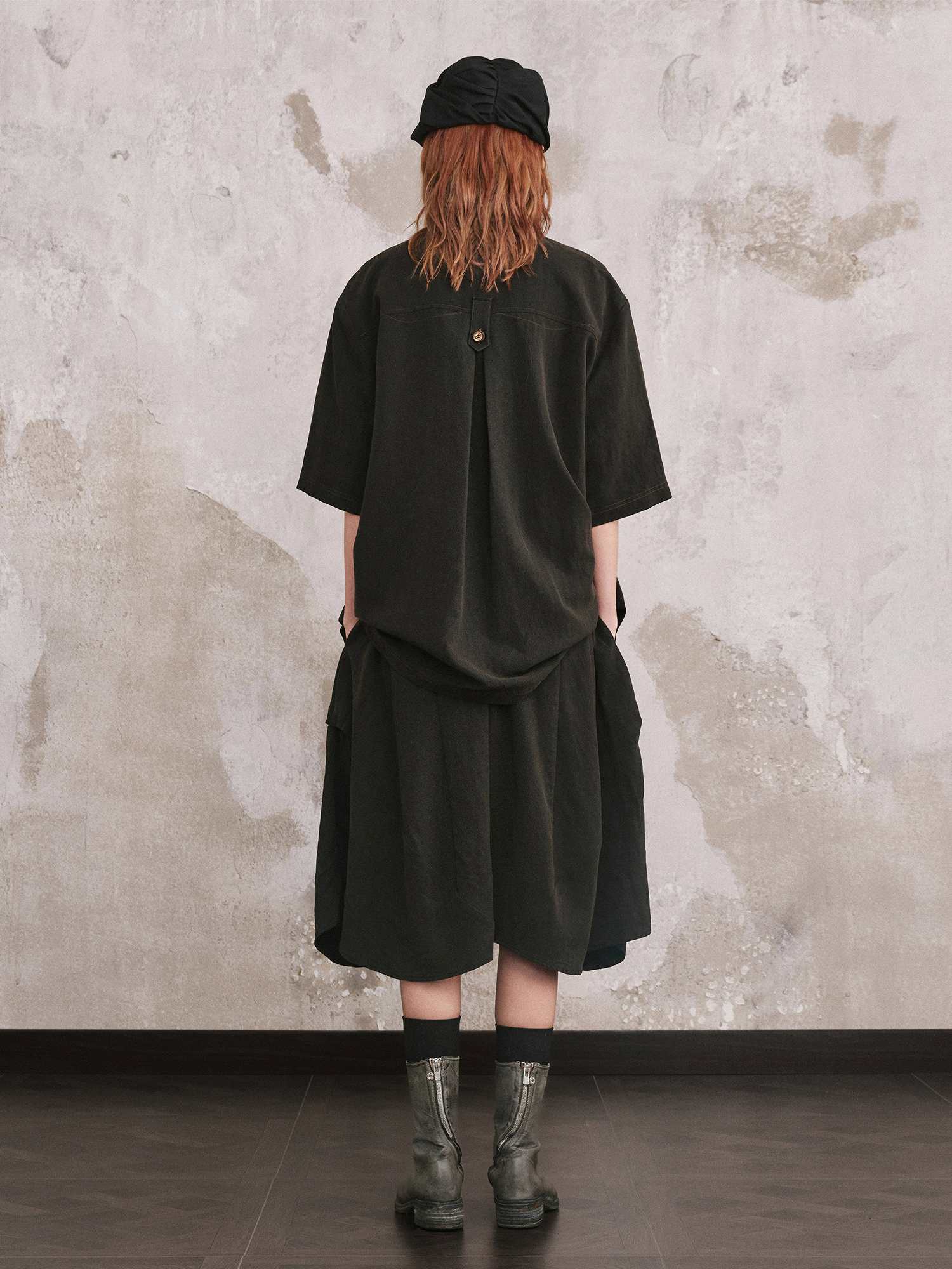 ILNya Nieternite Nifutur Ruched Newsboy Cap