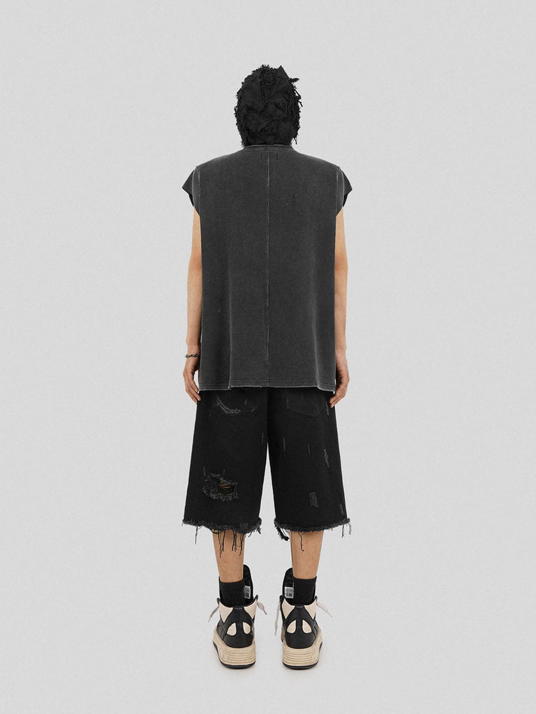 UNDERWATER Paneled Washed Tank Top, premium urban and streetwear designers apparel on PROJECTISR.com, UNDERWATER