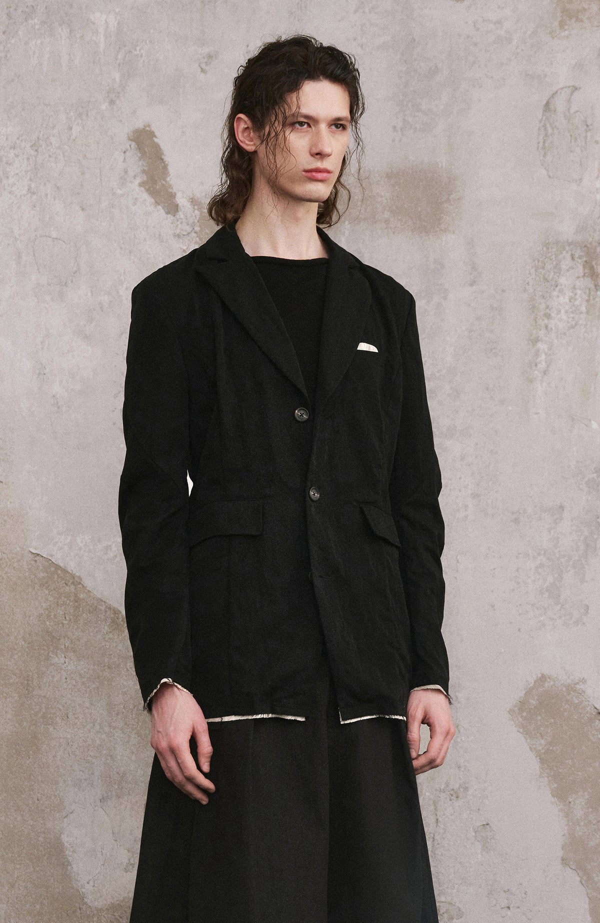ILNya Nieternite Nifutur Spliced Artisan Blazer Jacket