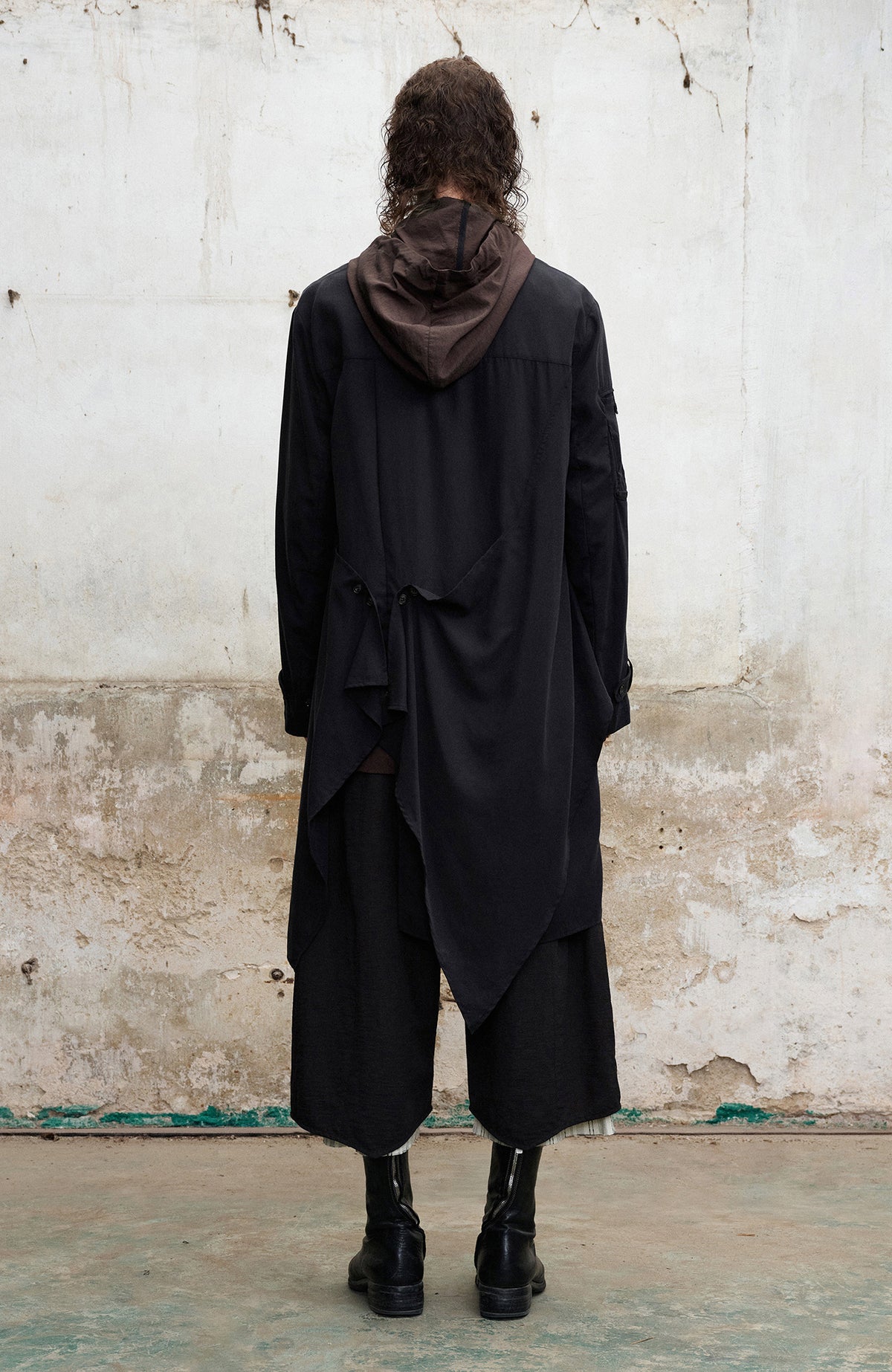 ILNya Nieternite Nifutur Asymmetrical Lapel Shirt-Style Coat