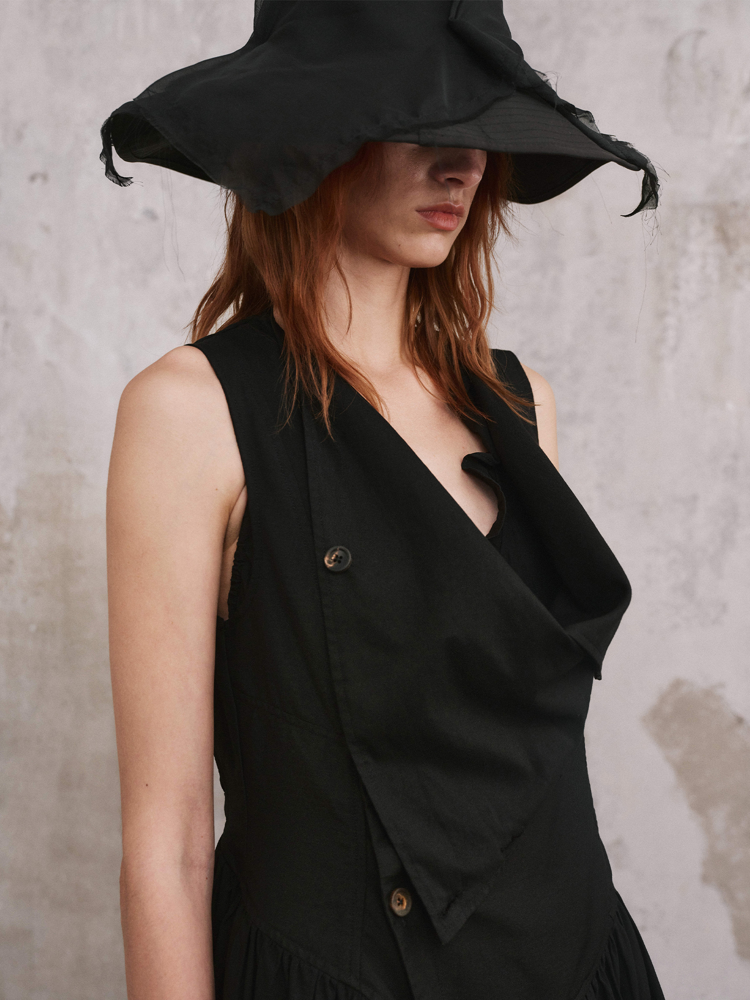 ILNya Nieternite Nifutur Mulberry Silk Veiled Sun Hat