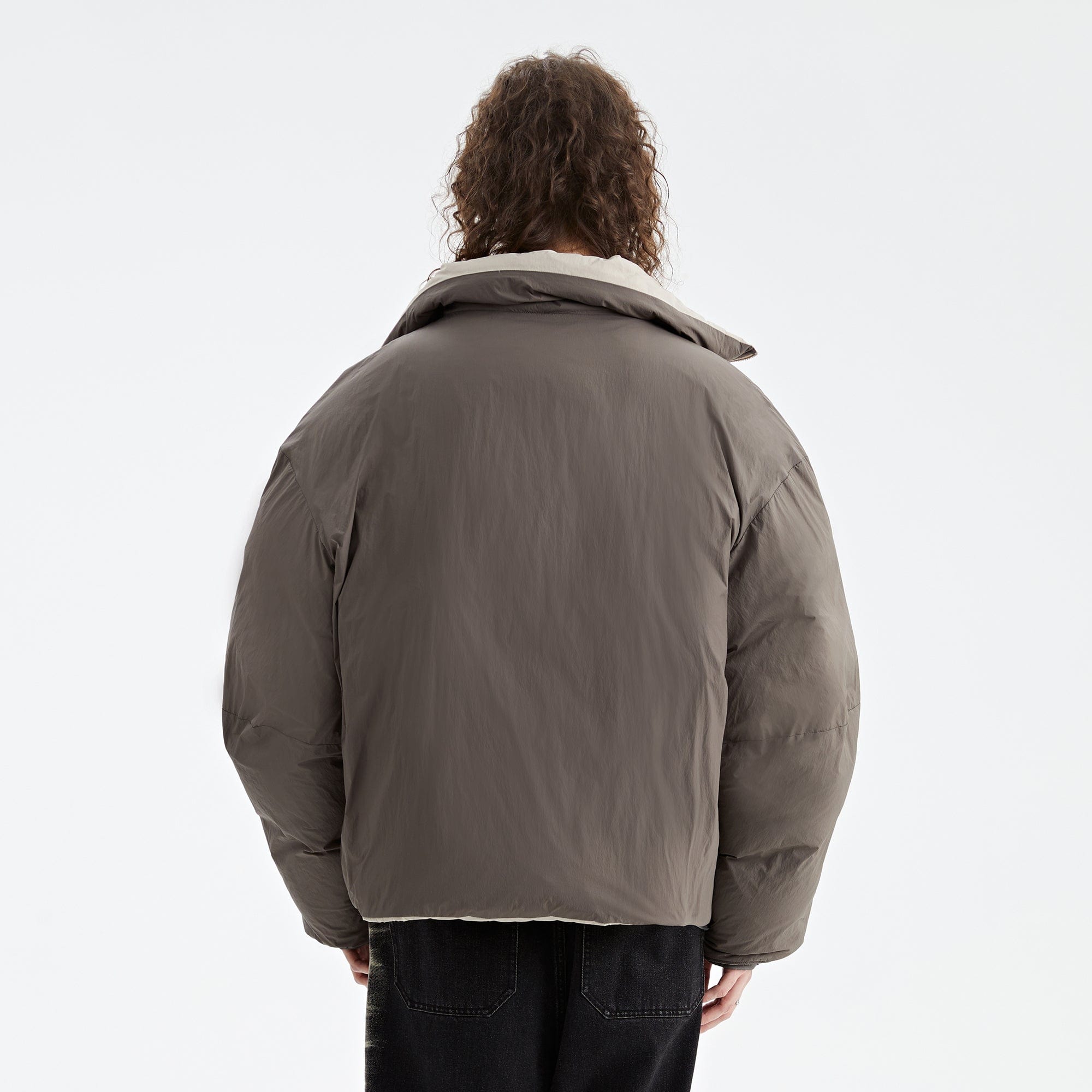 ORGANIC EMOTION Reversible Oversized Waterproof Down Jacket