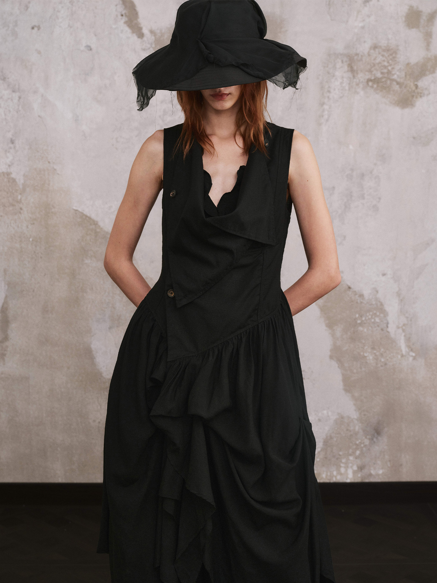 ILNya Nieternite Nifutur Mulberry Silk Veiled Sun Hat