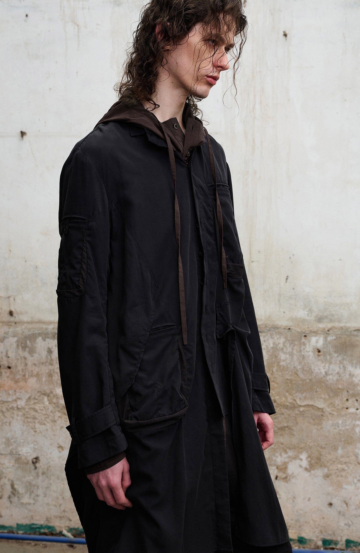 ILNya Nieternite Nifutur Asymmetrical Lapel Shirt-Style Coat