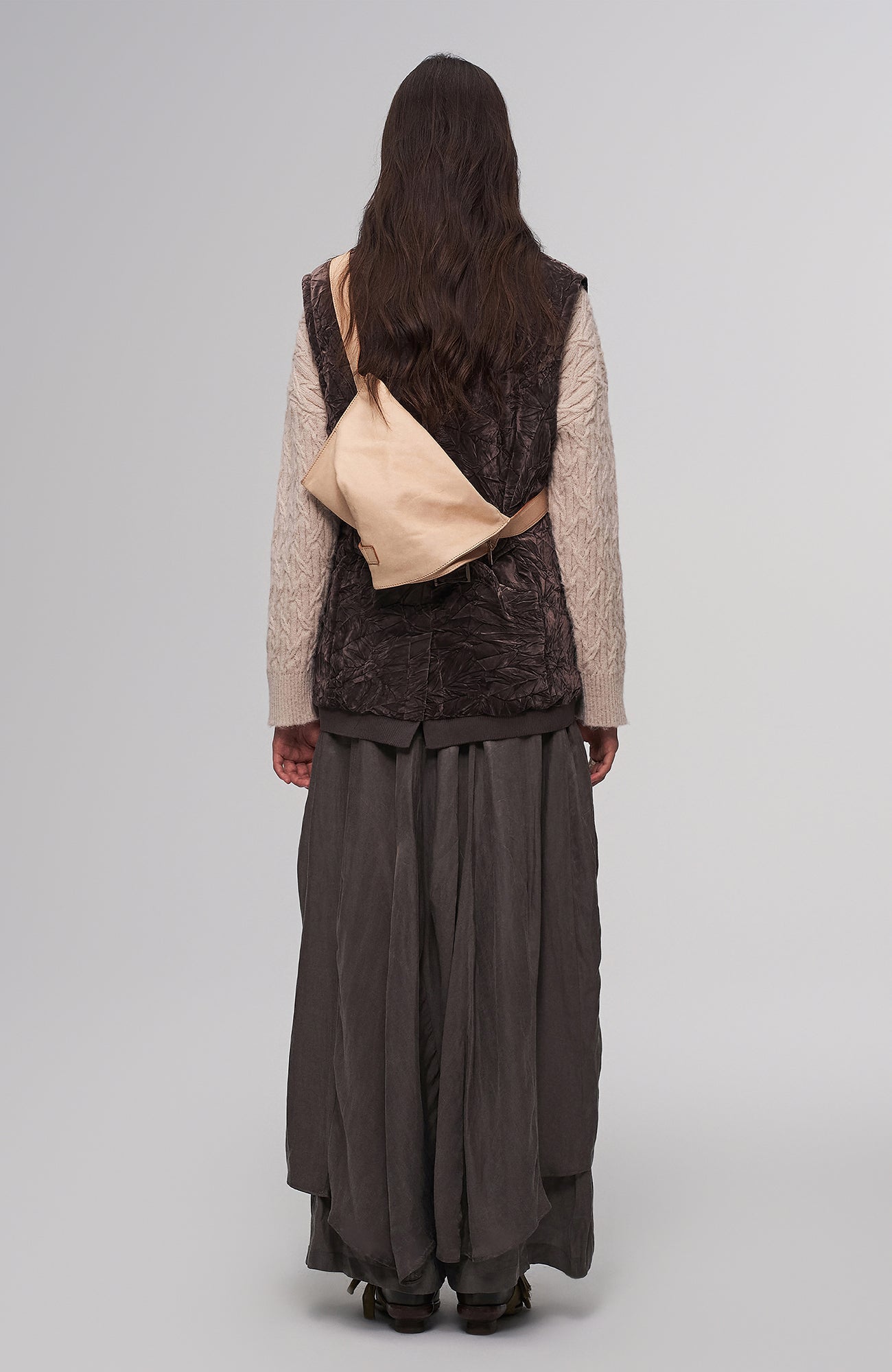 ILNya Nieternite Nifutur Asym Horsehide Buckled Sling Bag