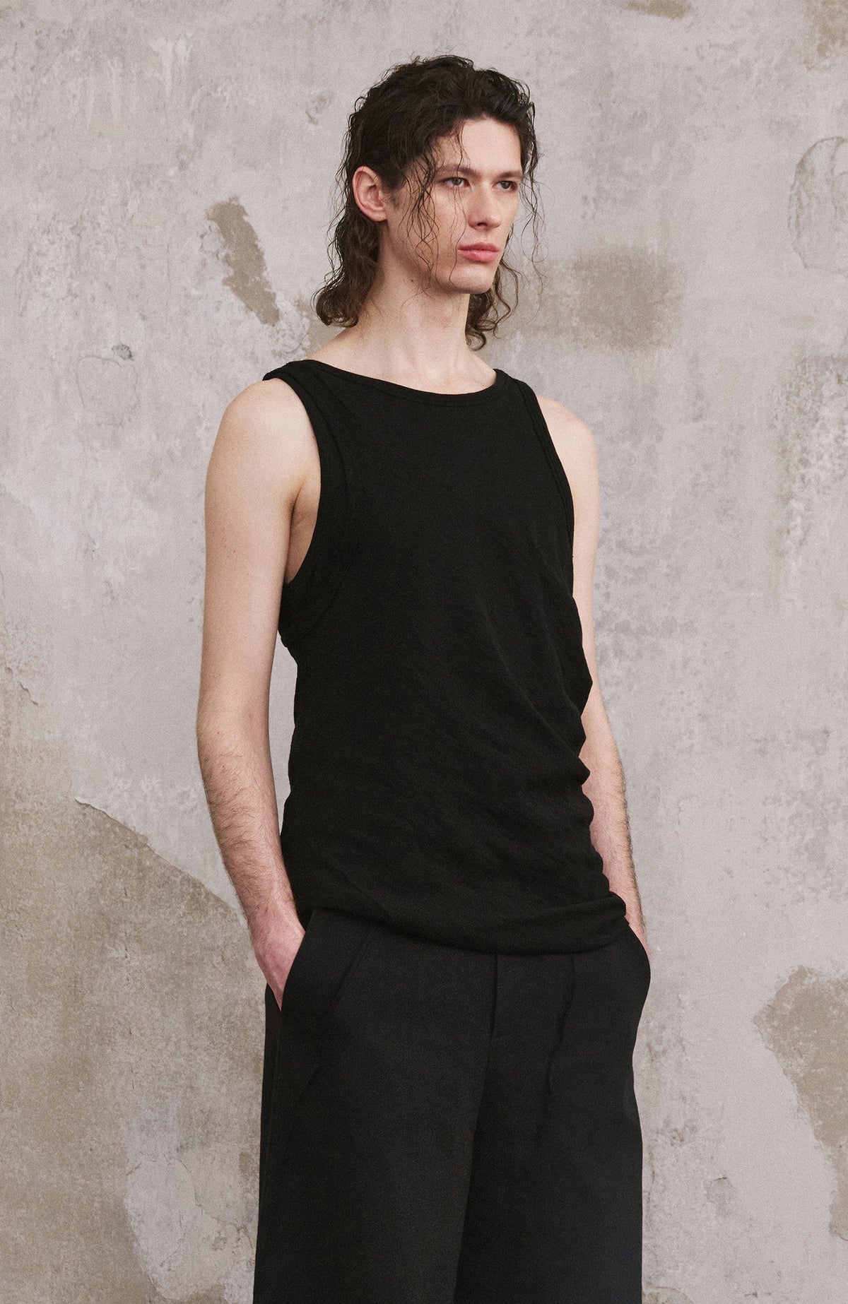 ILNya Nieternite Nifutur Raw Edge Long-Pile Pants