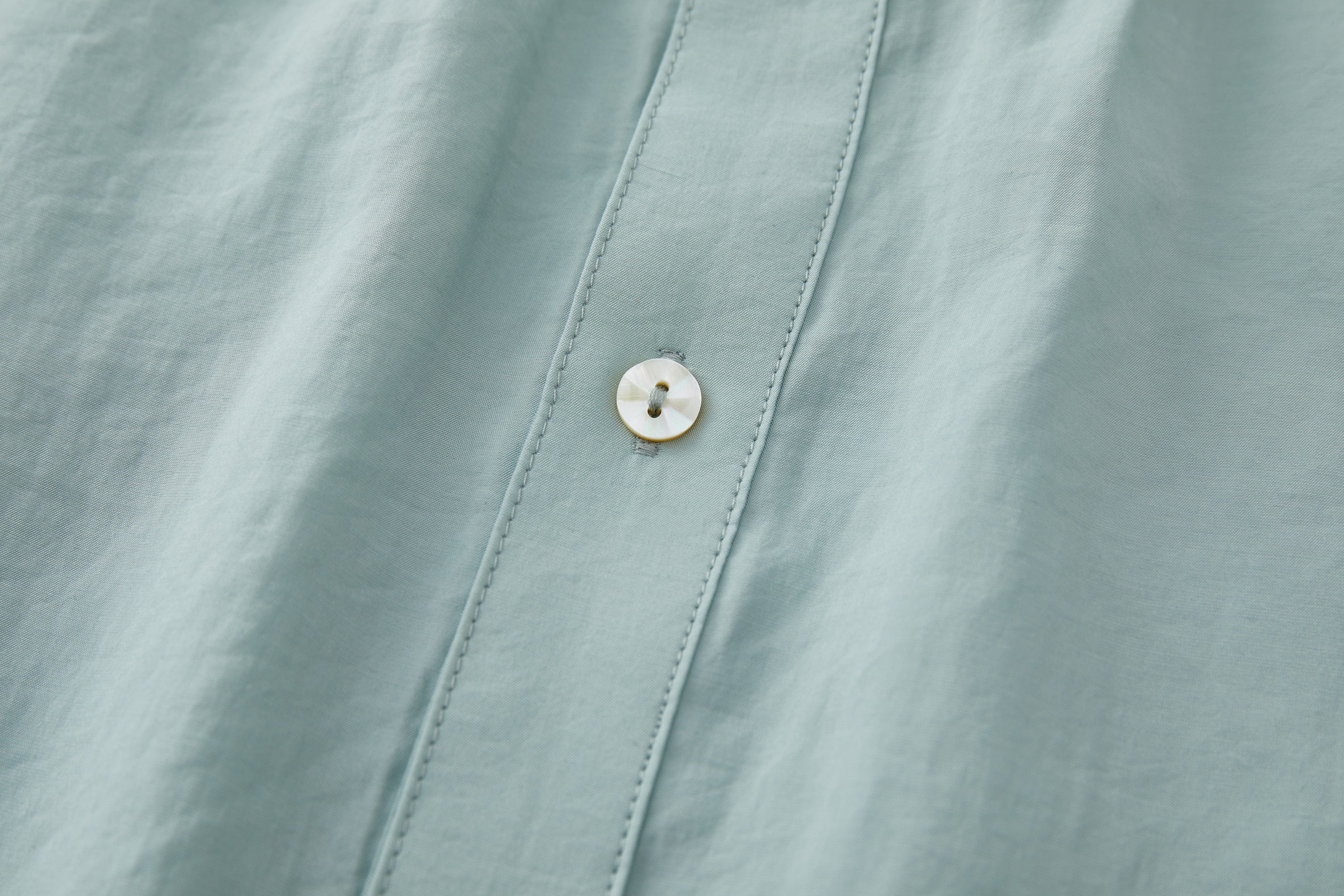 OPICLOTH Retro Pintuck Ruffle Modal Blend Half Shirt